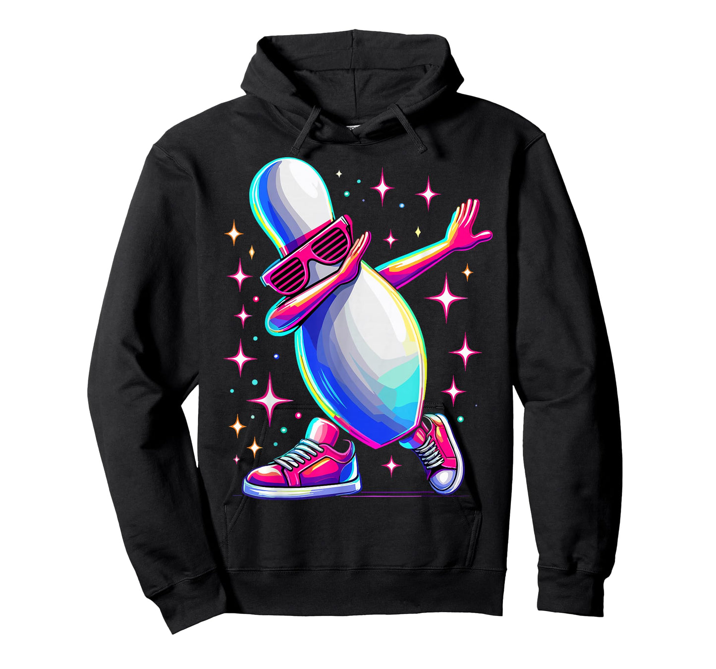 Bowling Pin Dabbing Sunglasses Bowler Player T-Shirt