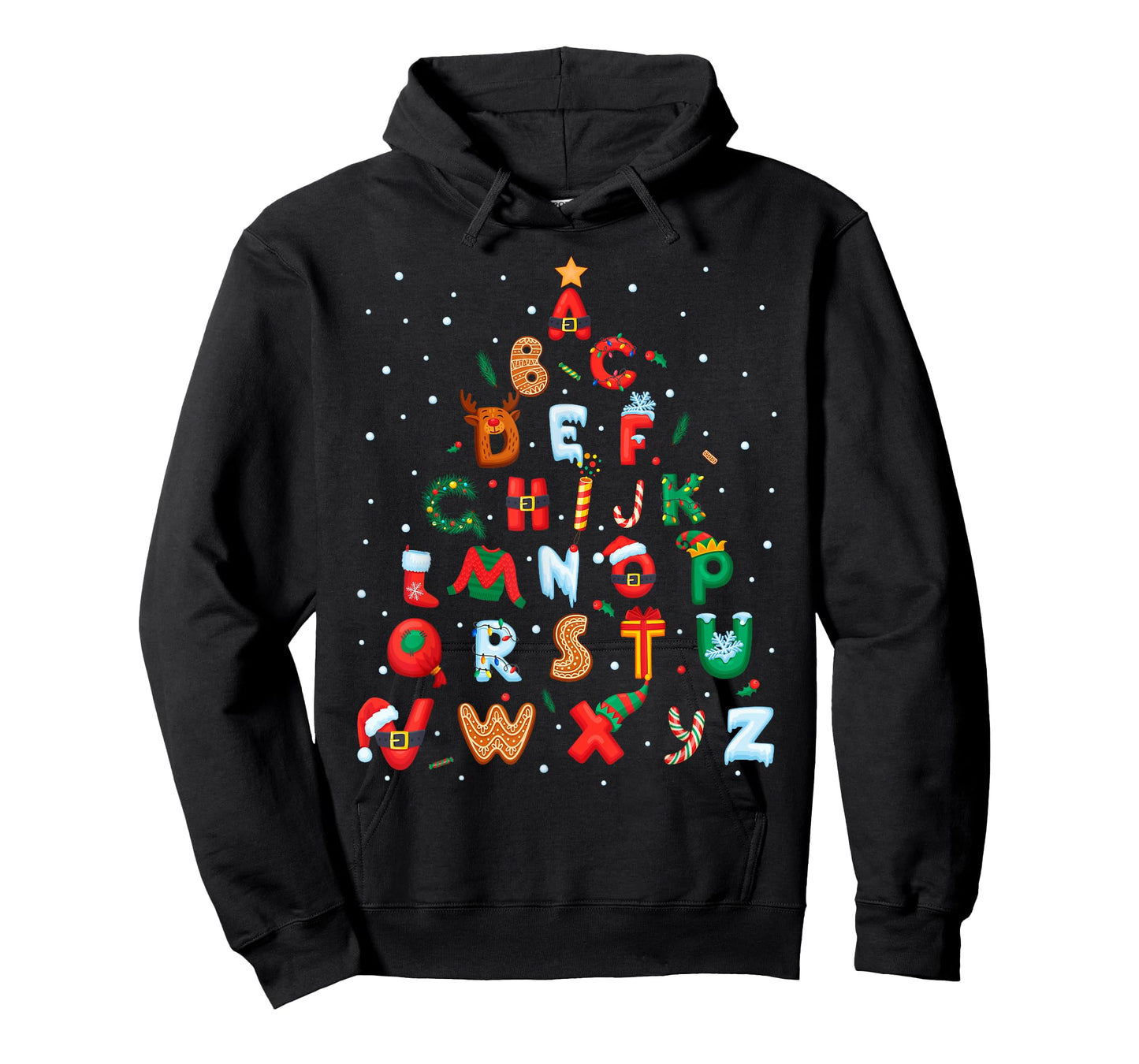 ABCs Learning Kindergarten Teacher Funny Christmas Alphabet T-Shirt
