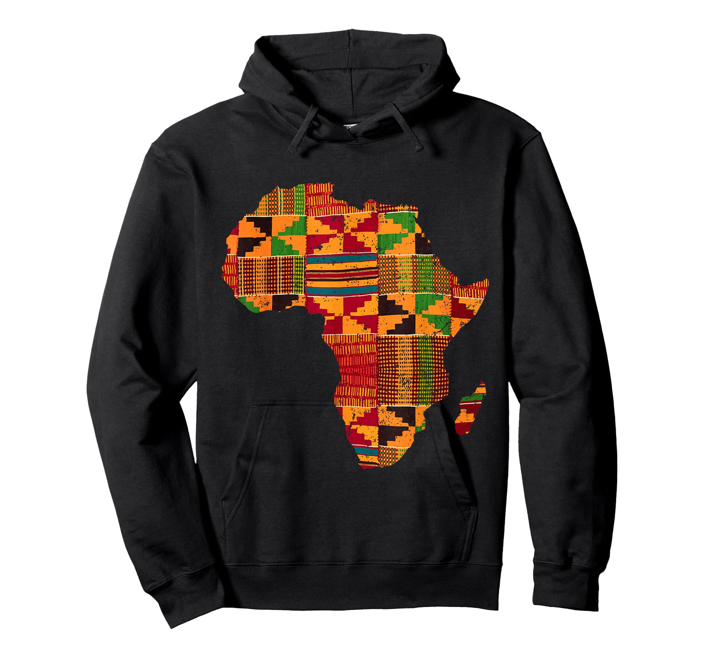 Cool Africa Map Kente Cloth Gift for Men Women African Lover T-Shirt Small