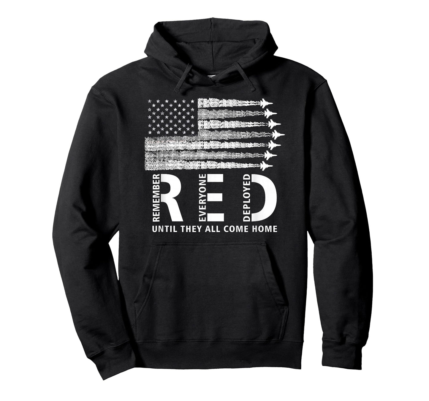 American Flag RED Friday Remember Everyone Deployed Military T-Shirt