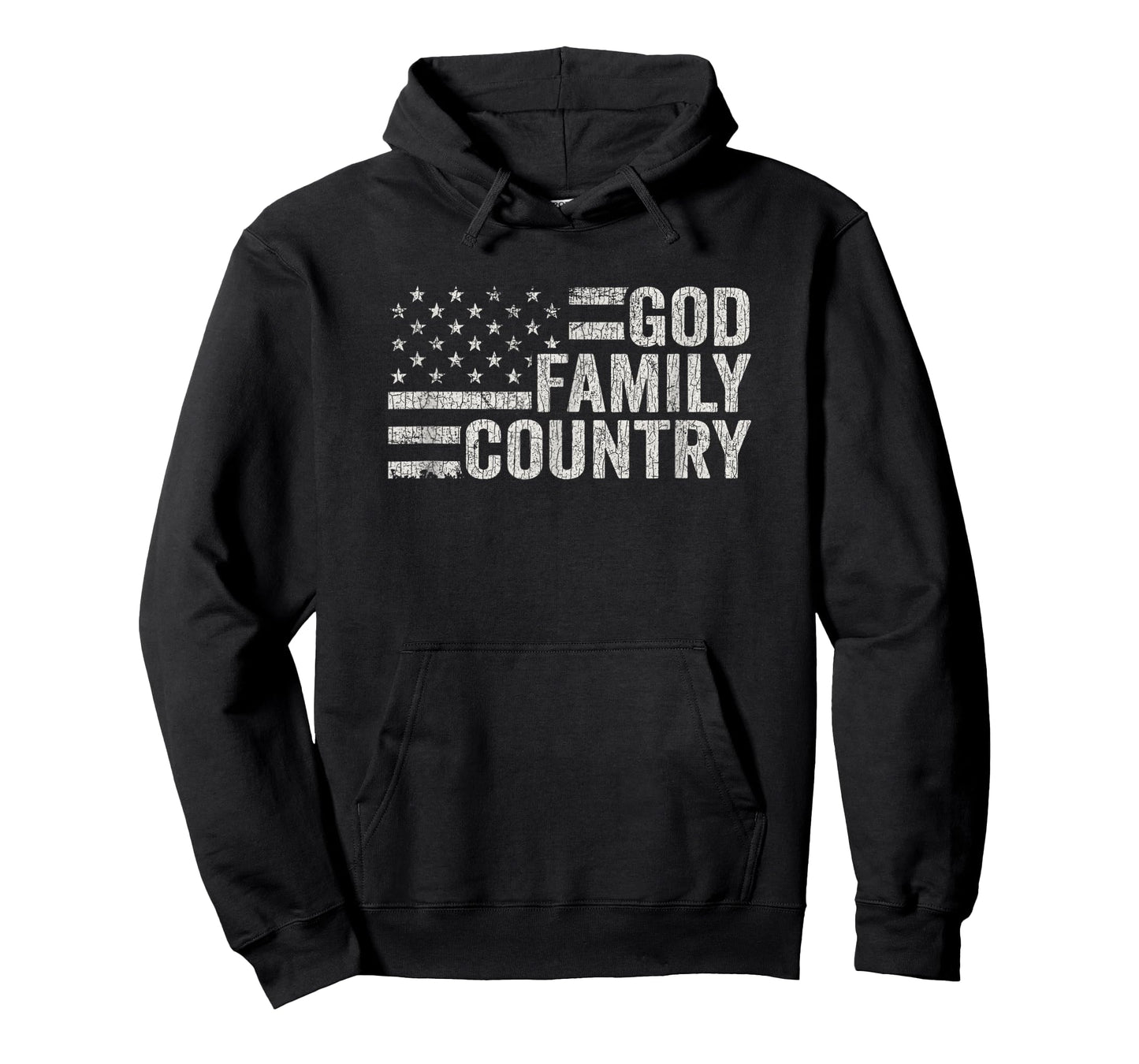Vintage God Family Country Patriotic Christian American T-Shirt