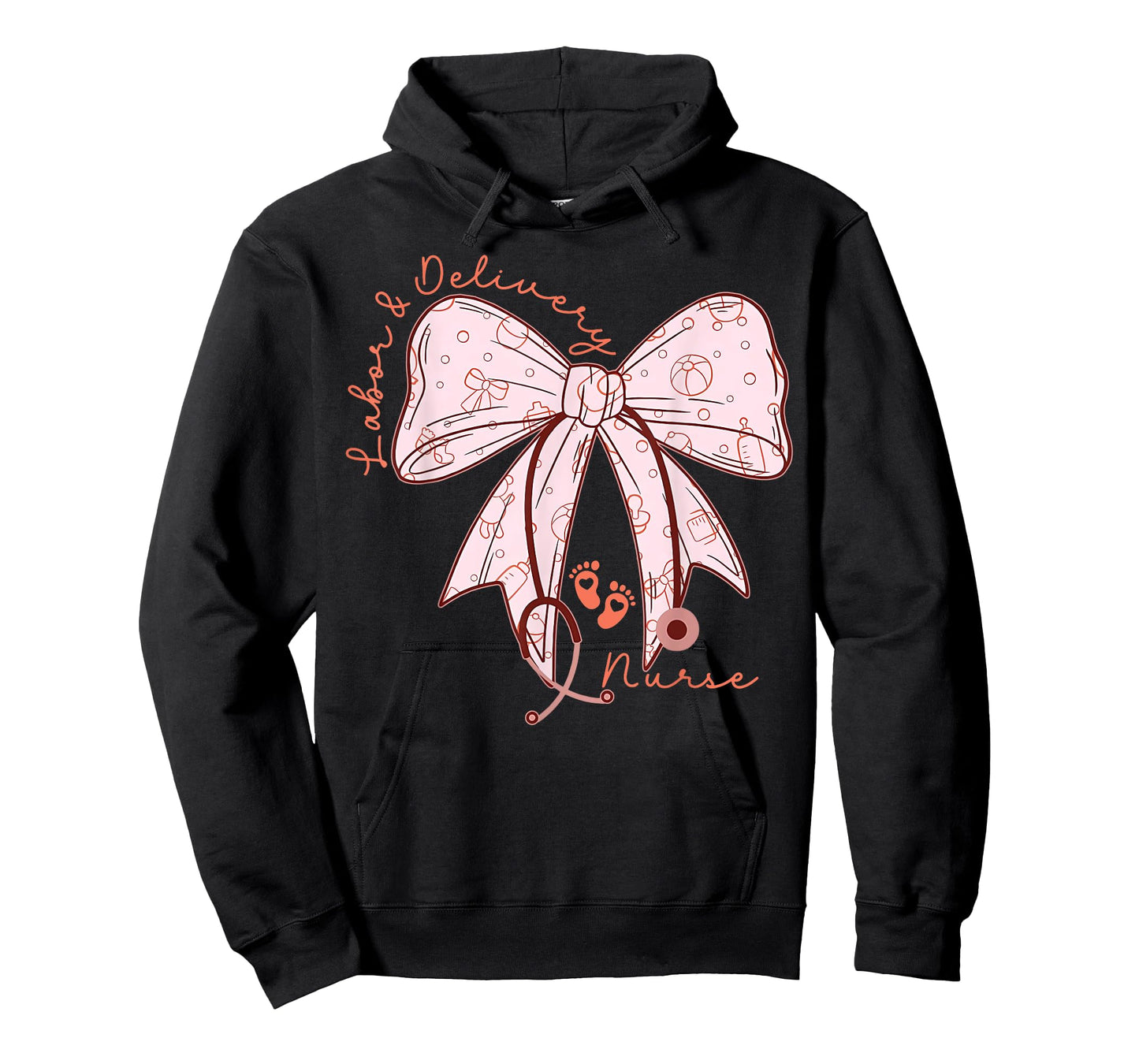 Cute Coquette Bow Labor and Delivery Unit Baby Ob RN Nurse T-Shirt