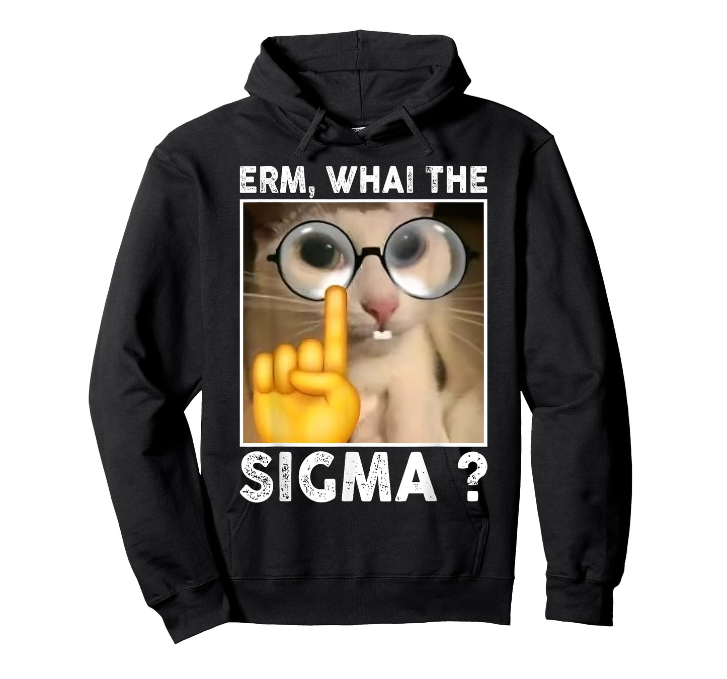 Erm, What The Sigma? Cat Meme Funny Cat with Sunglasses T-Shirt