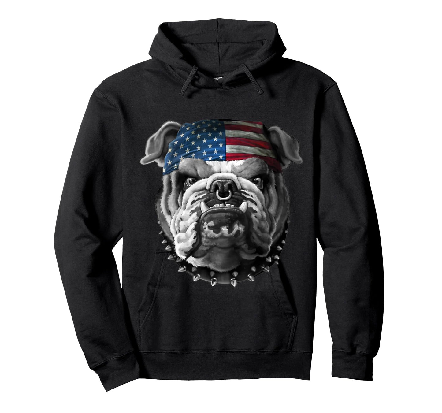 American Bulldog American Flag USA T-Shirt