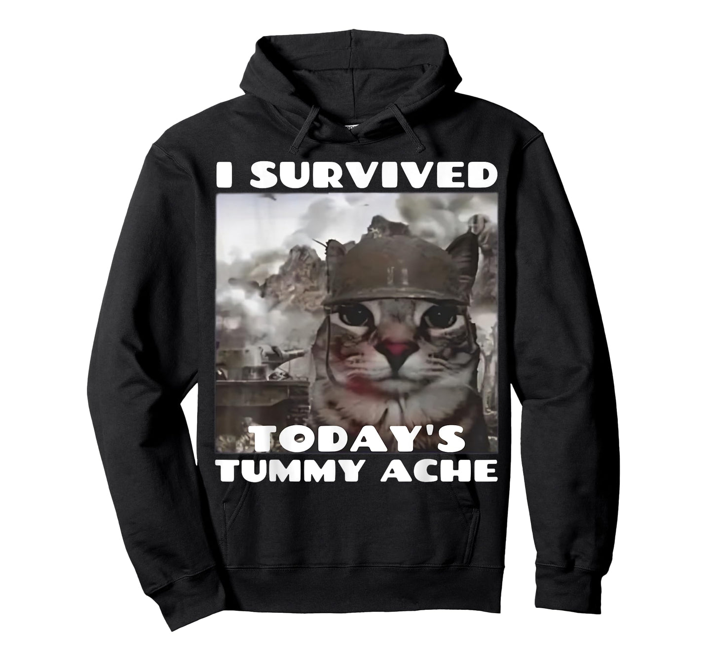 I Survived Today's Tummy Ache Meme Tummy Ache Survivor IBS T-Shirt