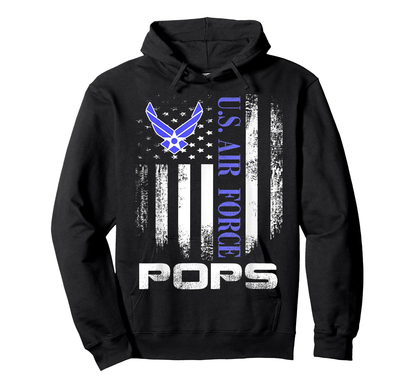 Vintage U.S. Air Force Pops With American Flag Women Kids Men T-Shirt
