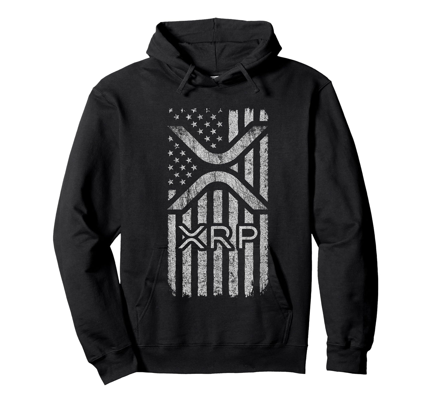 XRP Crypto - XRP Cryptocurrency - American Flag - XRP T-Shirt