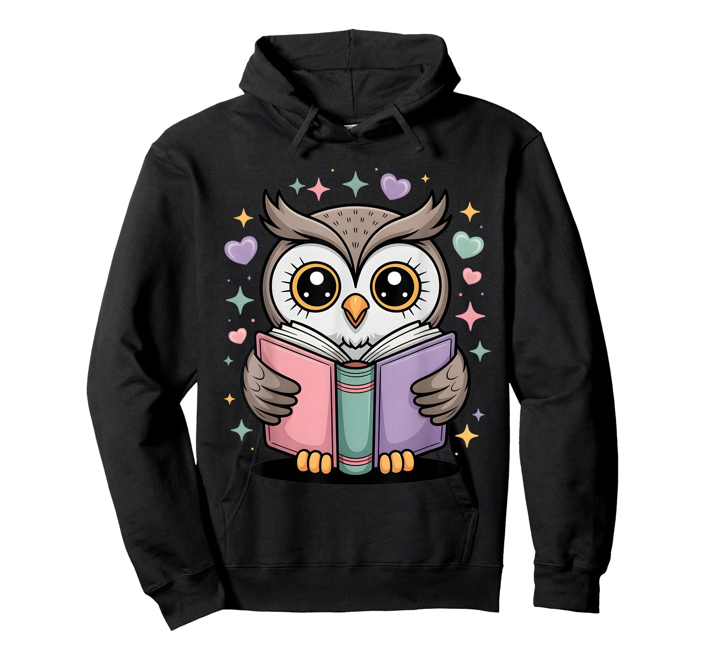 Cute Reading Owl Book Lover Teacher Librarian Bookworm T-Shirt