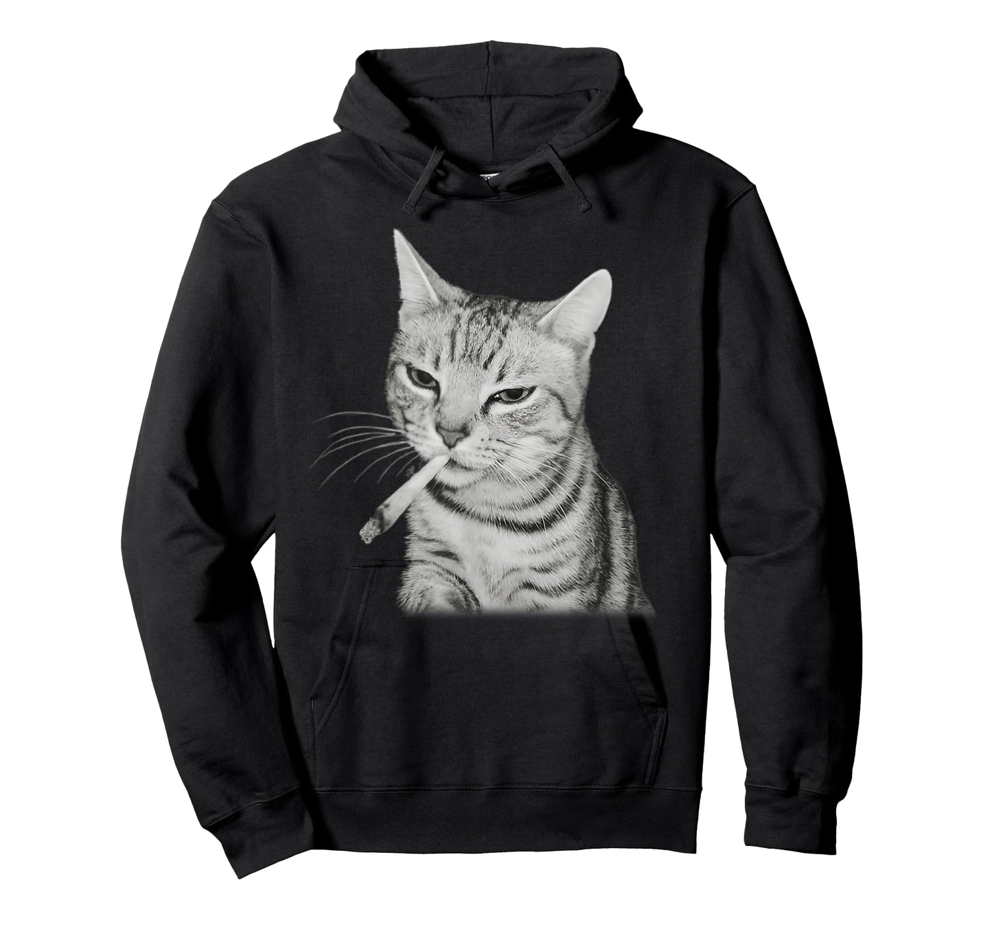 Cigarette Funny Retro Grumpy Smoking Cat Meme Brainrot T-Shirt