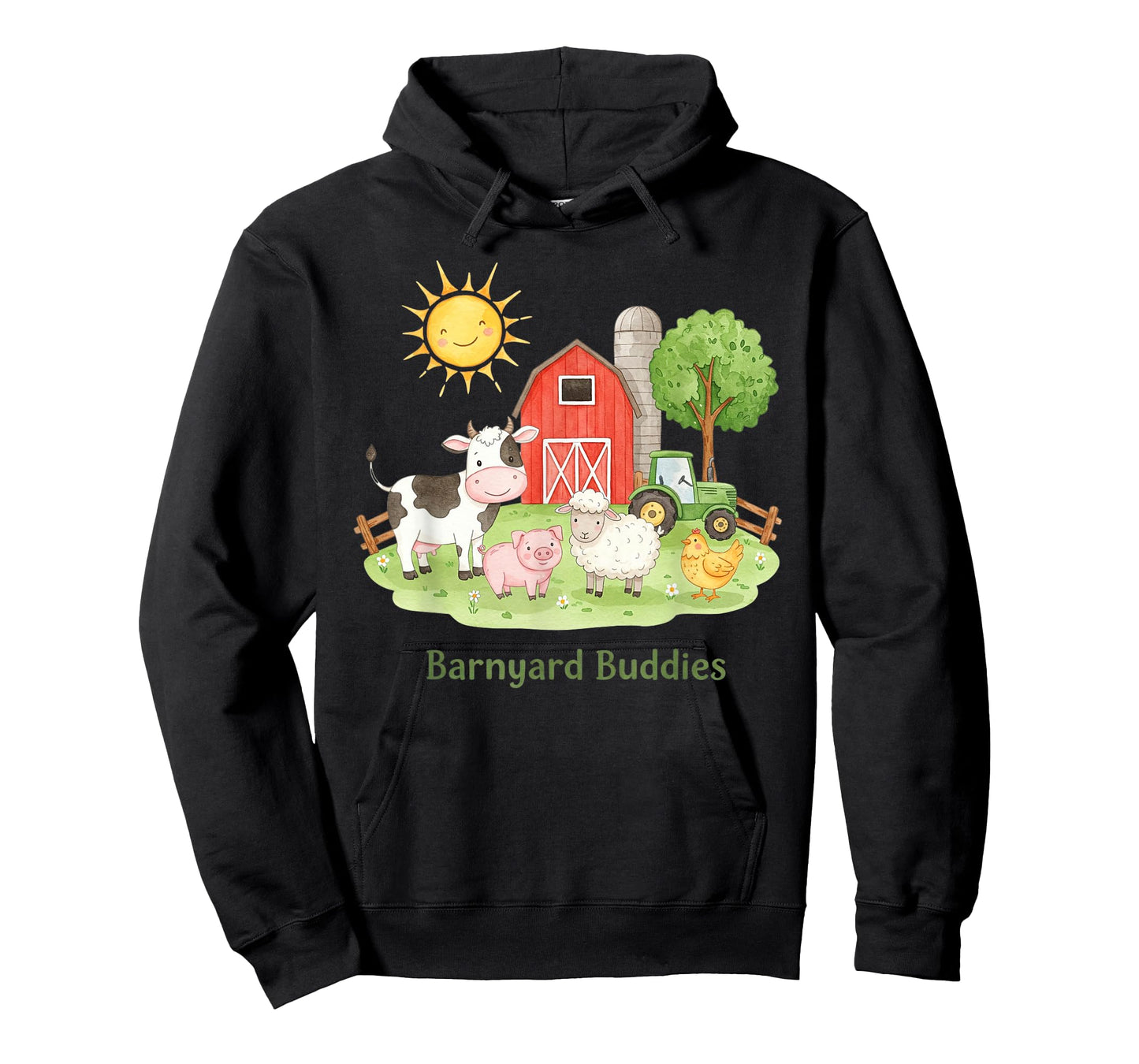 Barnyard Buddies Cute Cow Sheep Pig Hen On The Farm Barnyard T-Shirt