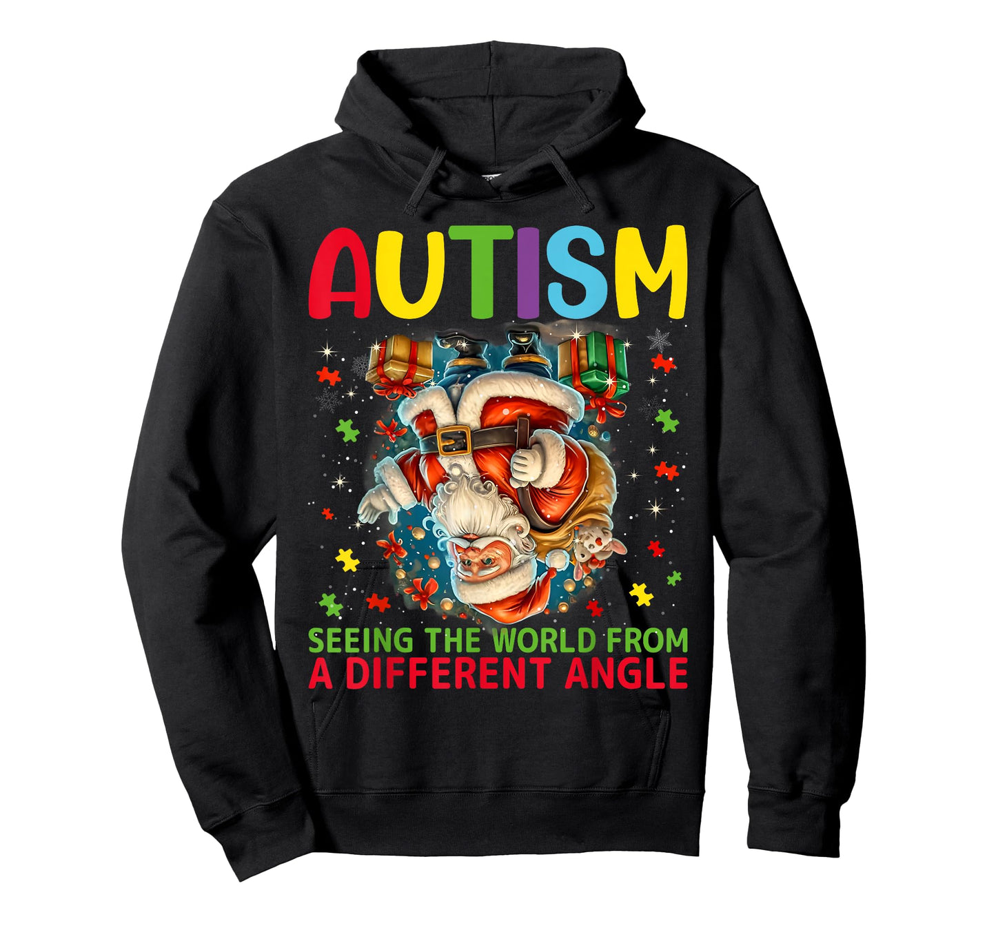 Autism Christmas Autistic Xmas Day Love Autism Awareness T-Shirt