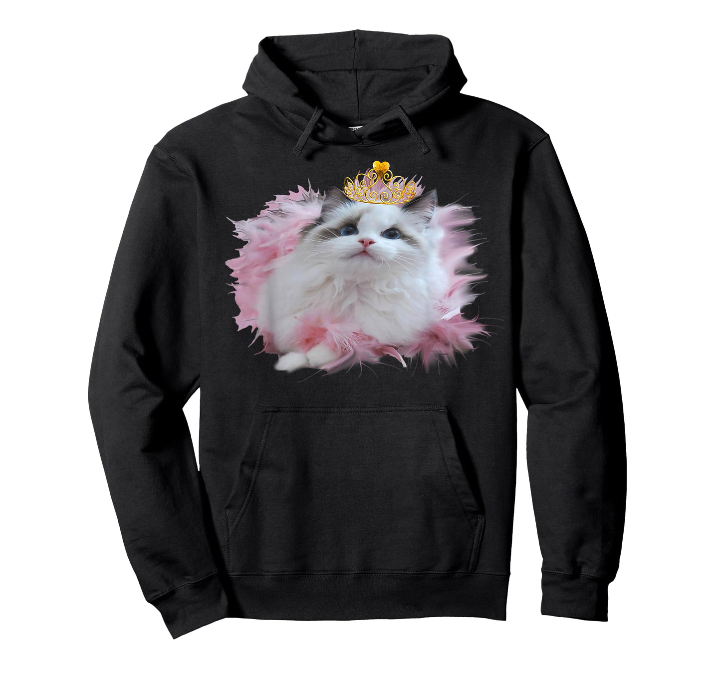 Cute Kitten Crown Princess with tiara apparel for cat lovers T-Shirt