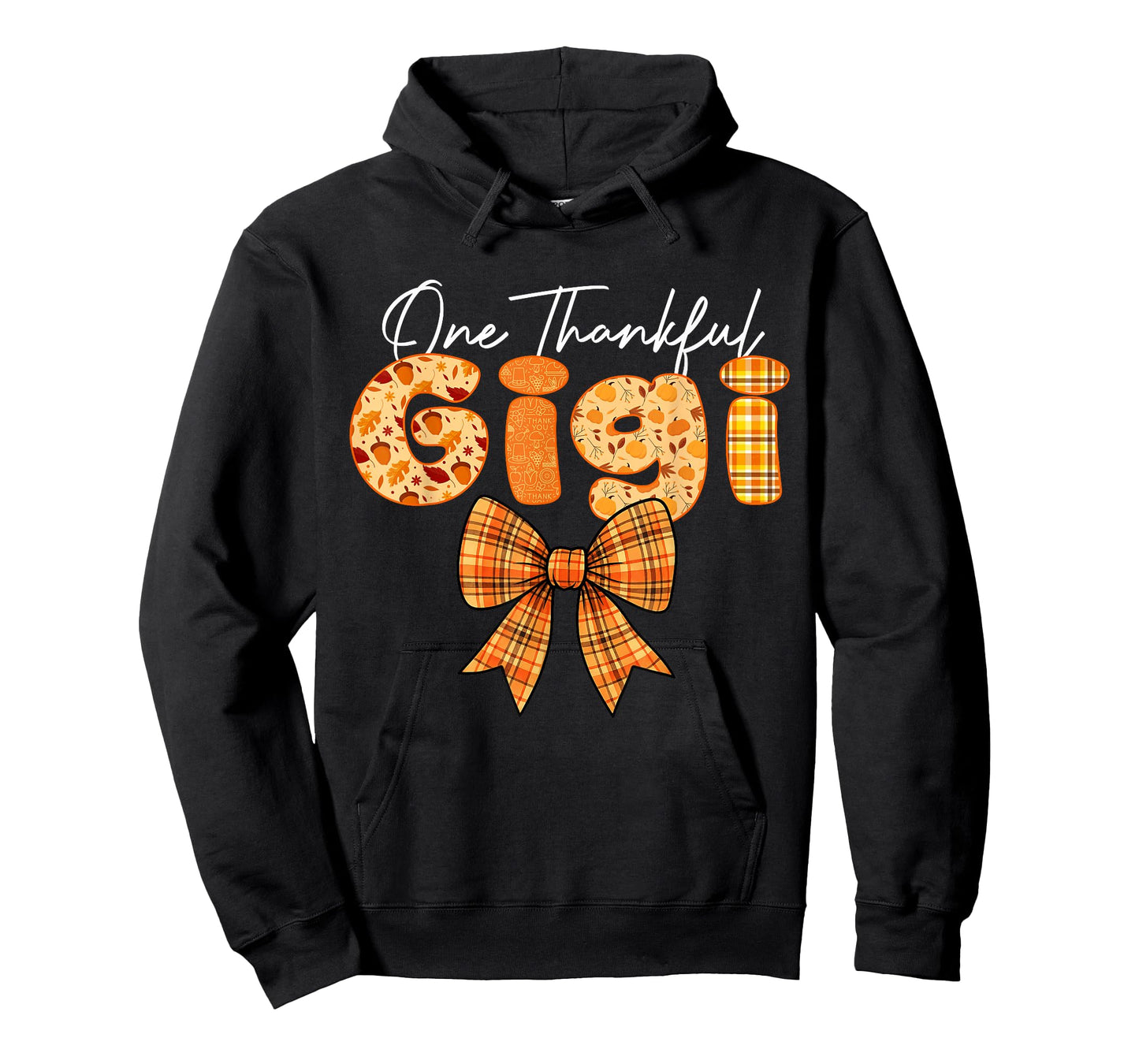 One Thankful Gigi Coquette Bow Autumn Thanksgiving T-Shirt