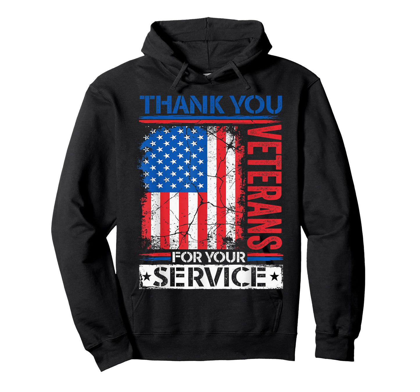 Thank You Veterans American Flag Patriotic Men Women T-Shirt