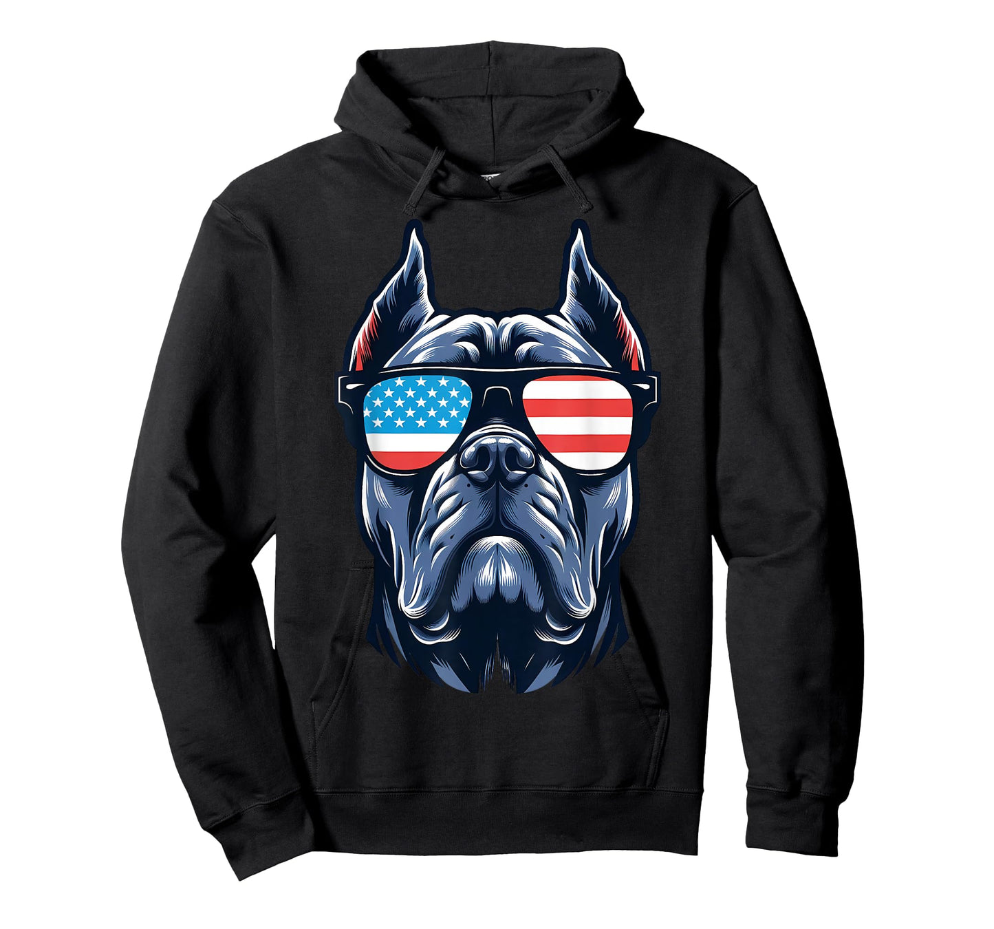 Cane Corso Patriotic American Flag USA Sunglasses Dog Women Kids Men T-Shirt