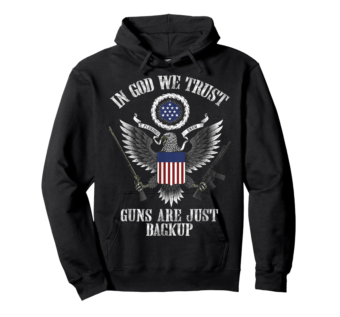 in god we trust guns are just backup T-Shirt
