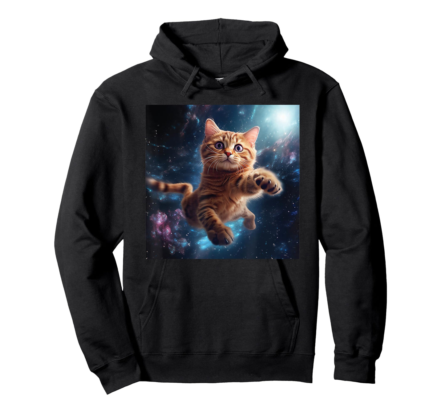 Cat flying stars for Lover Cats Kitty Galaxy Kitten Univers T-Shirt