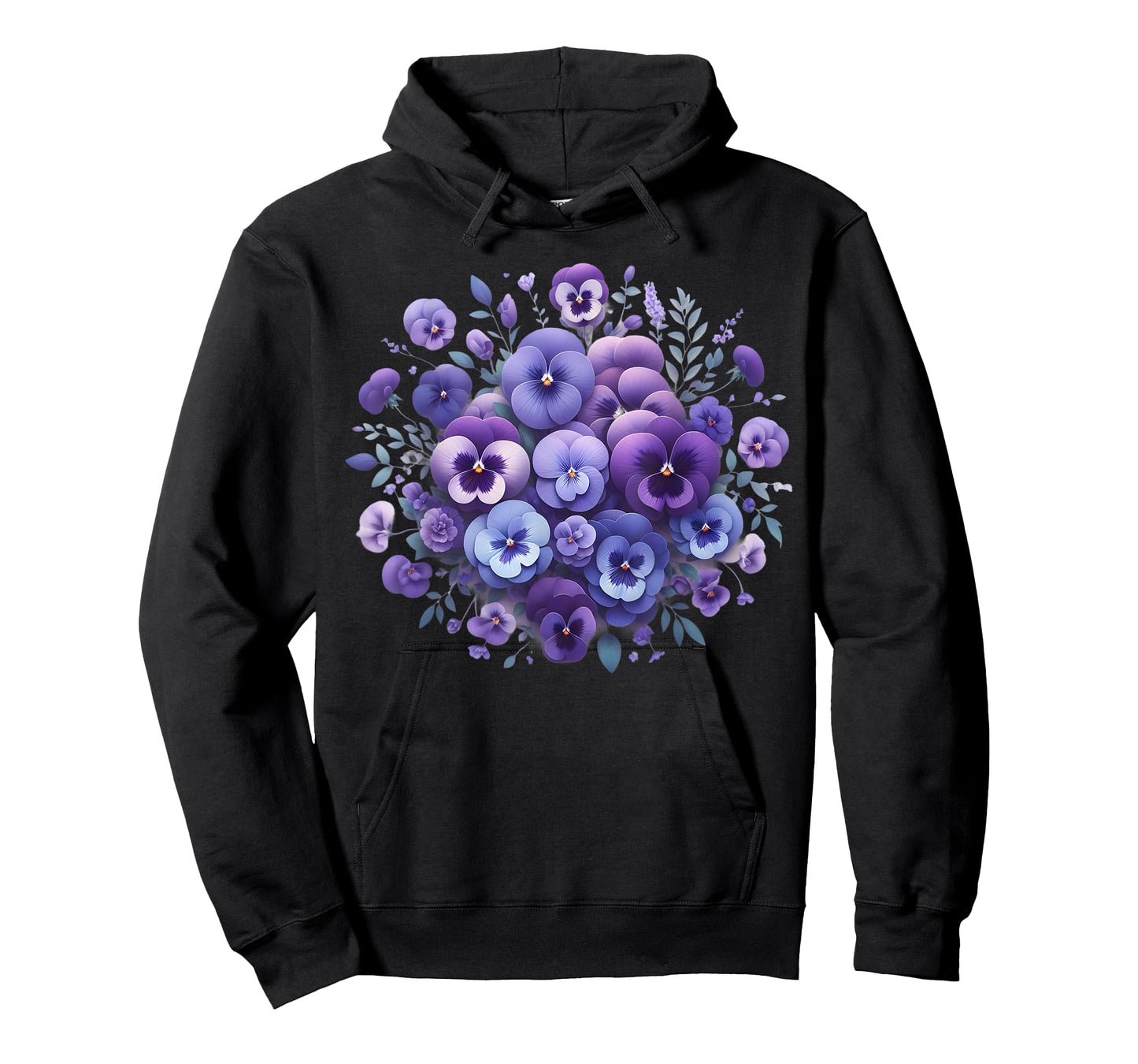 Alzheimer Purple Floral Pansy Dementia Alzheimer's Awareness T-Shirt