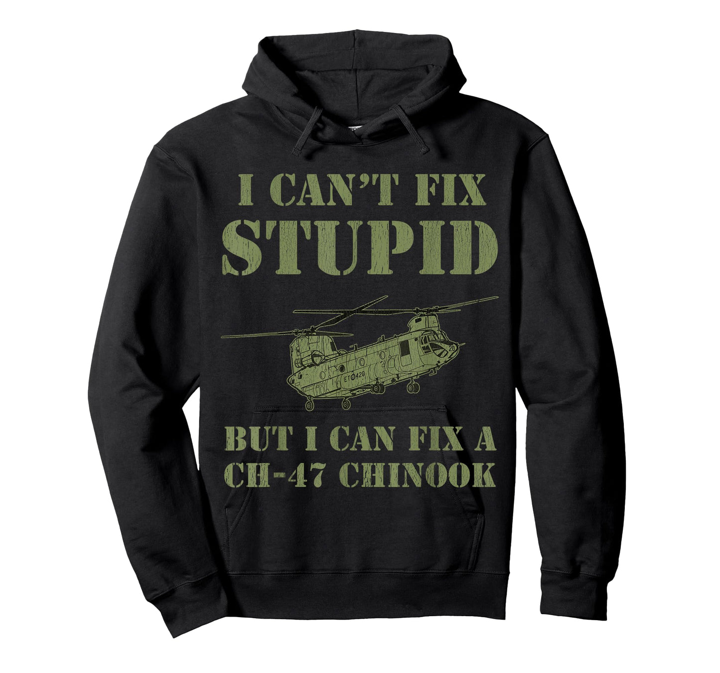 Chinook Helicopter Mechanic Funny Retired Veteran T-Shirt