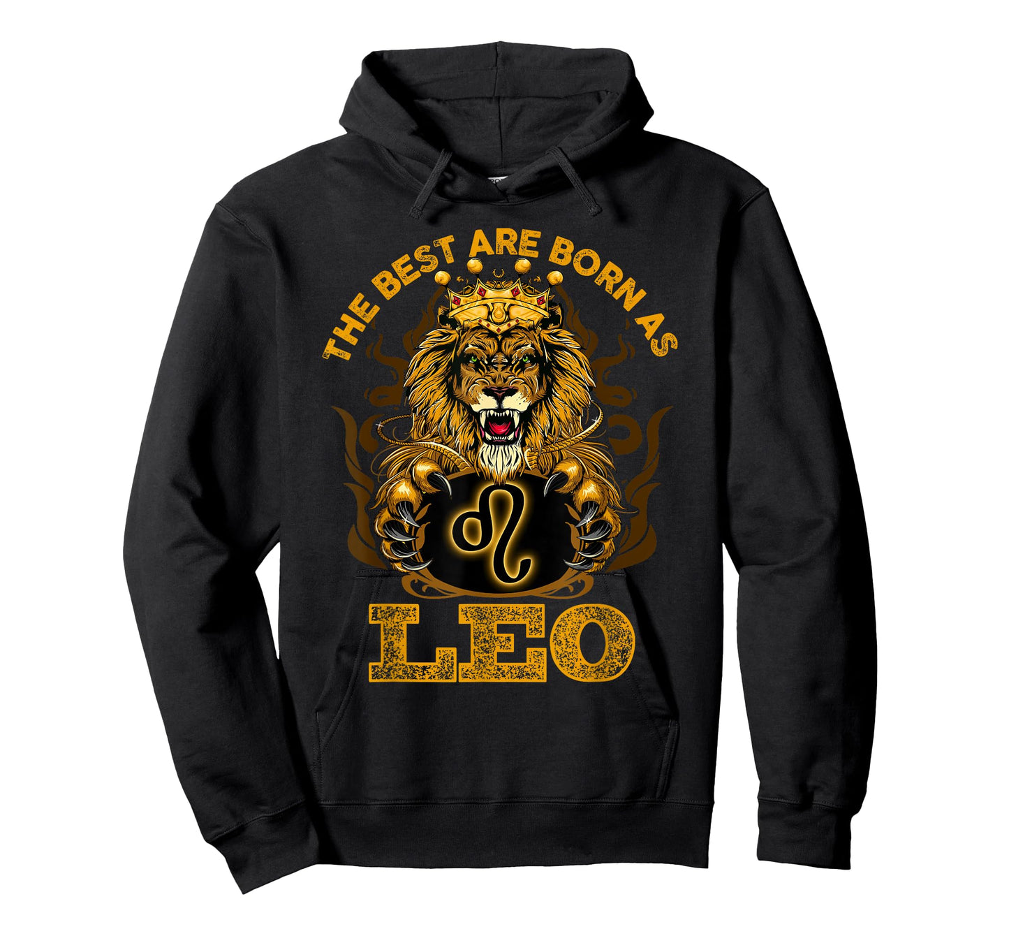 Lion Graphic Art July August Birthday Design Leo Zodiac Sign T-Shirt