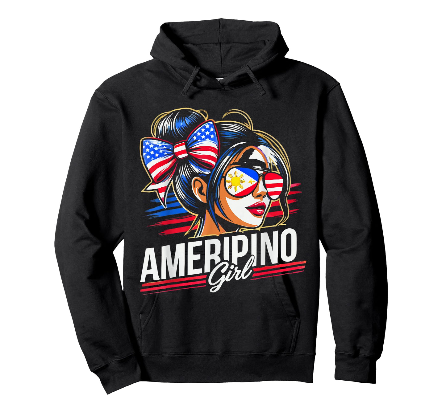 Half Filipino Half American USA Flag Philippines America T-Shirt