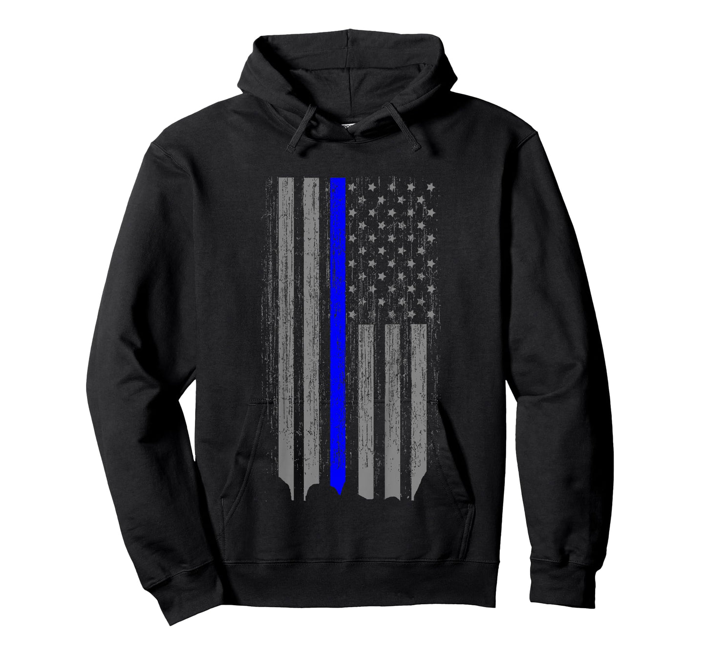 Kids Thin Blue Line Law Enforcement American Flag Shirt Youth T-Shirt