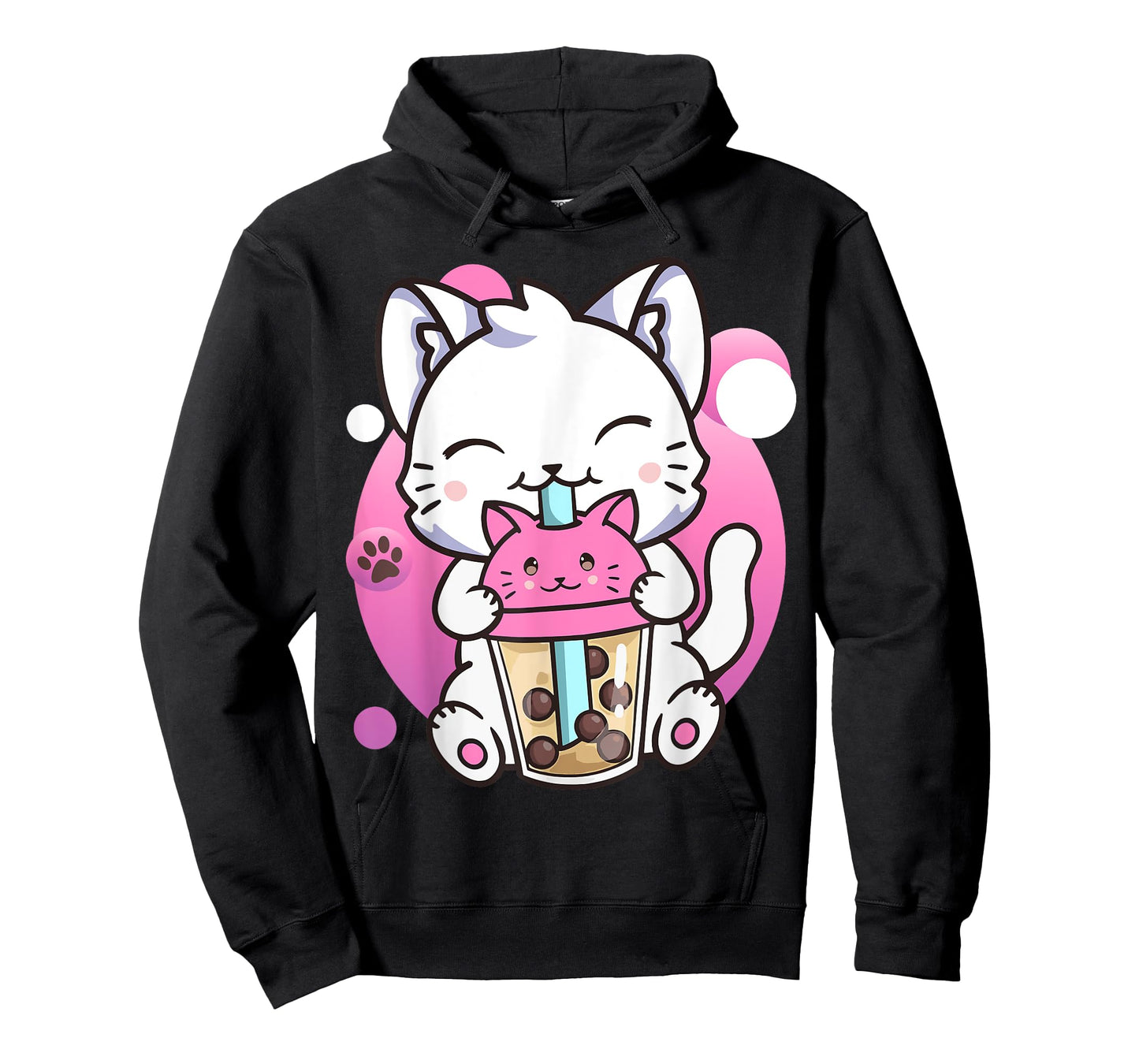 Cat Boba Tea Kawaii Anime Kitten Gifts For Men Women Teens T-Shirt