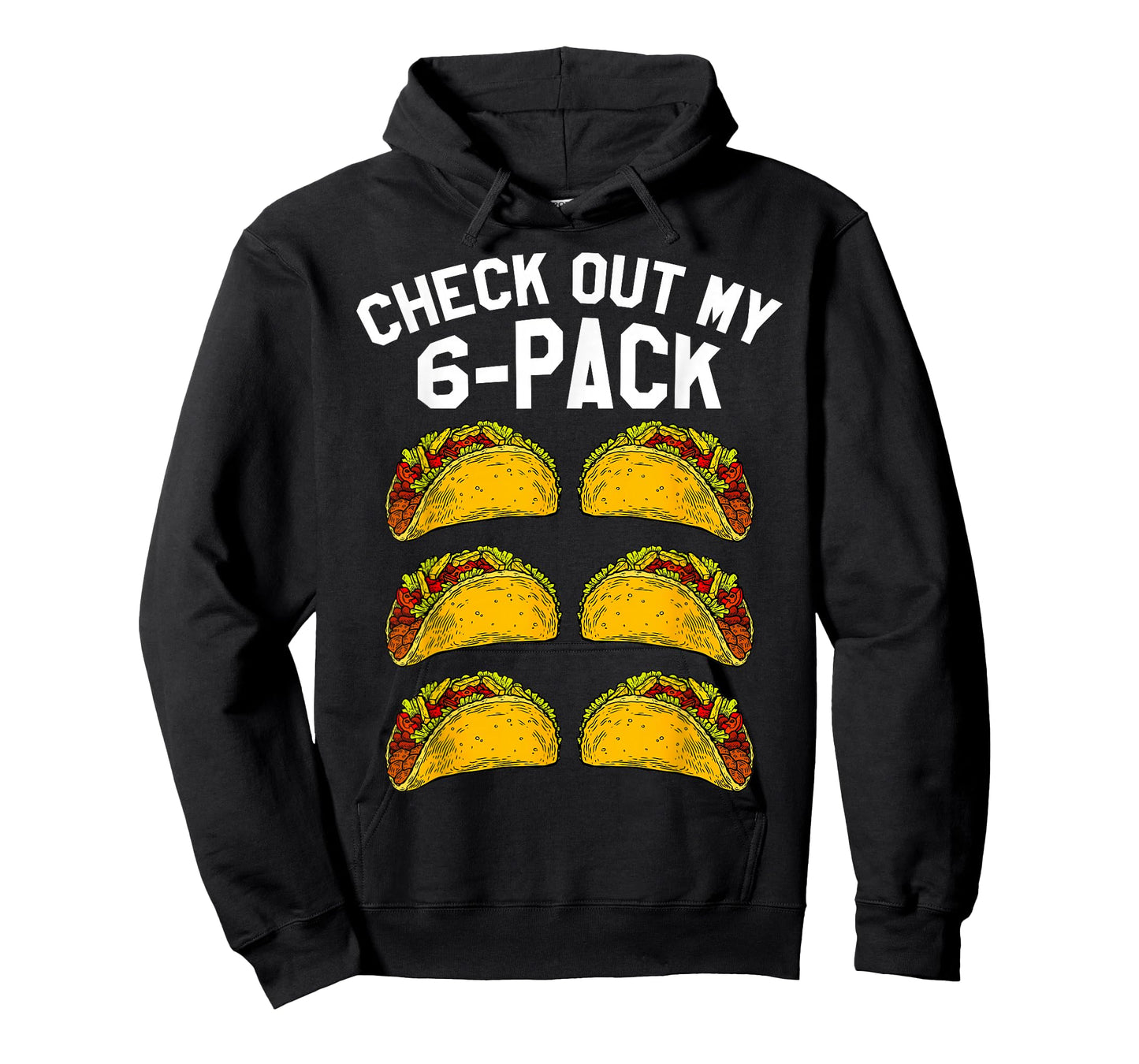 6 Pack Fitness Taco Funny Mexican Gym Top for Taco Lovers T-Shirt