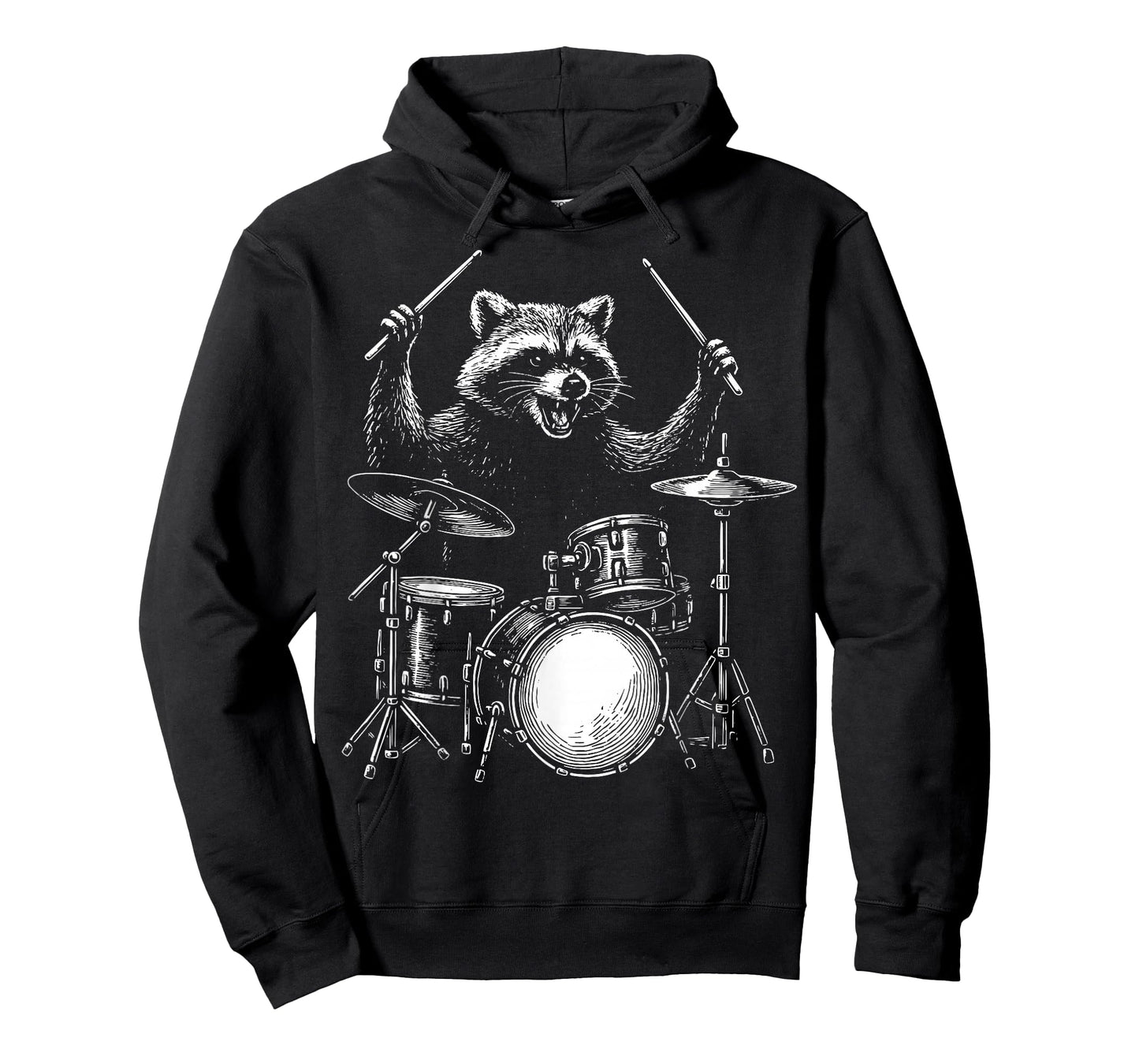 Raccoon Drummer Drum Kit T-Shirt