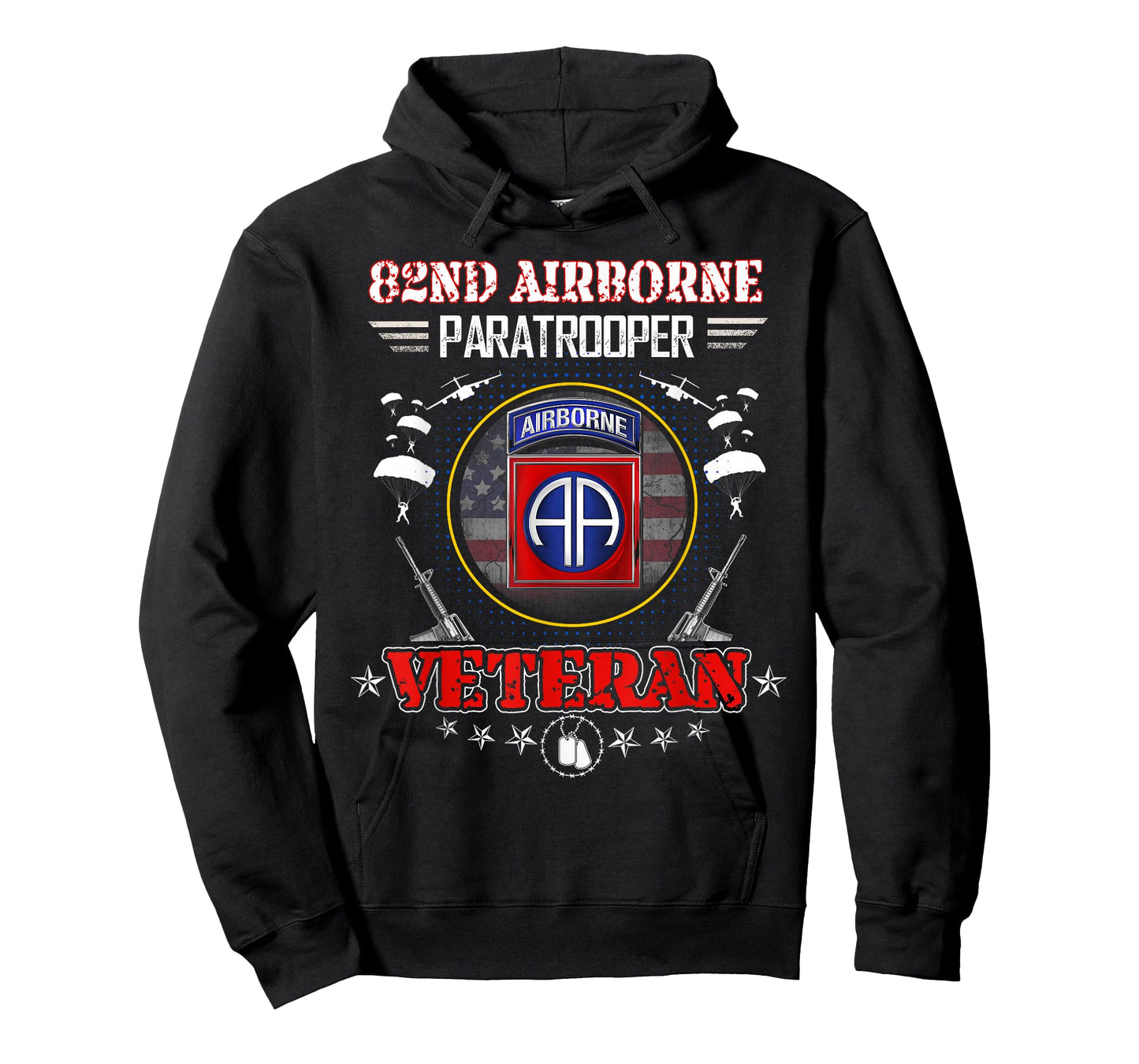 82nd Airborne Paratrooper Veteran Vintage T-shirt Mens T-Shirt