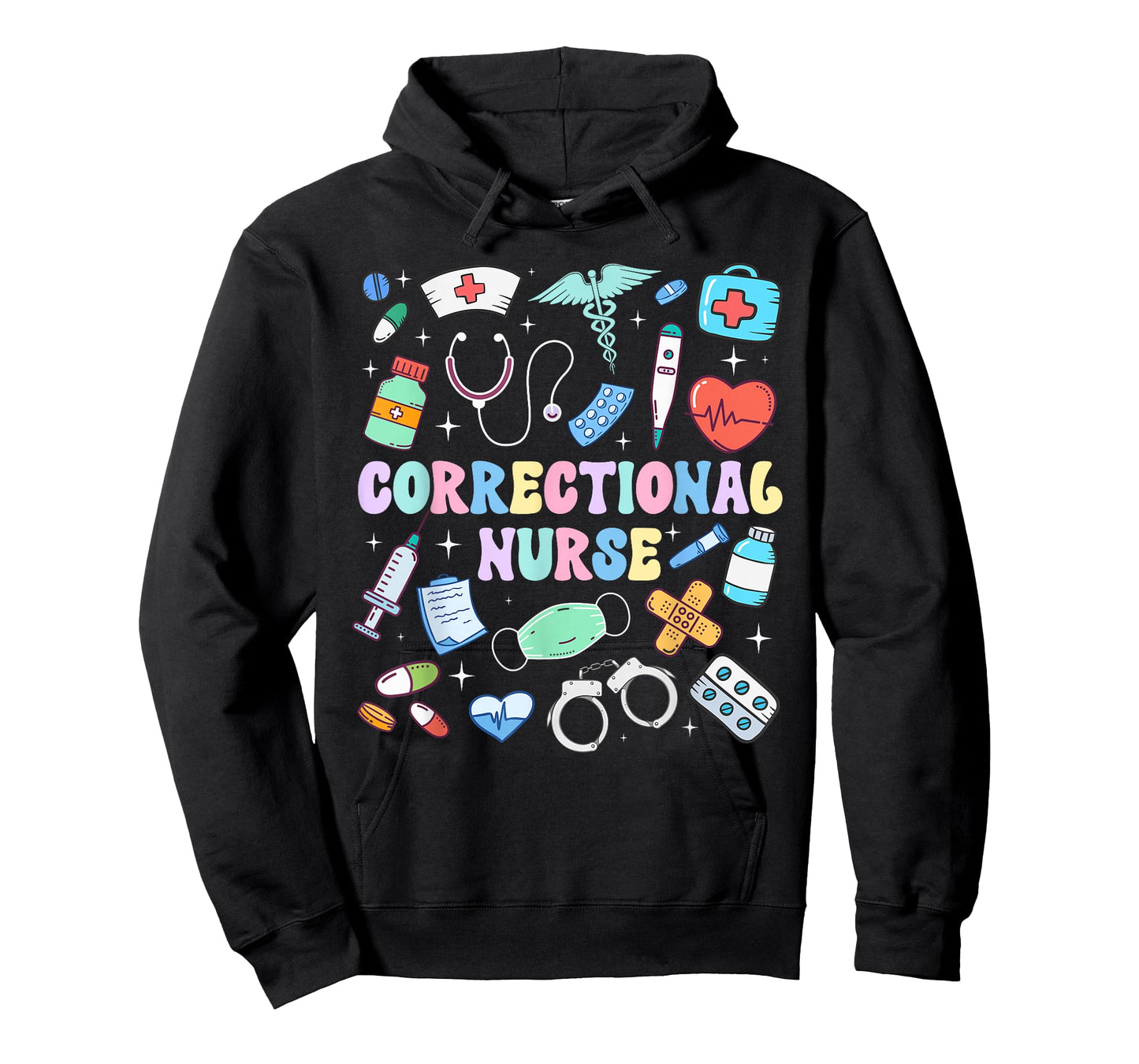 Correctional Nurse Groovy Prison Nurse Corrections Nursing T-Shirt