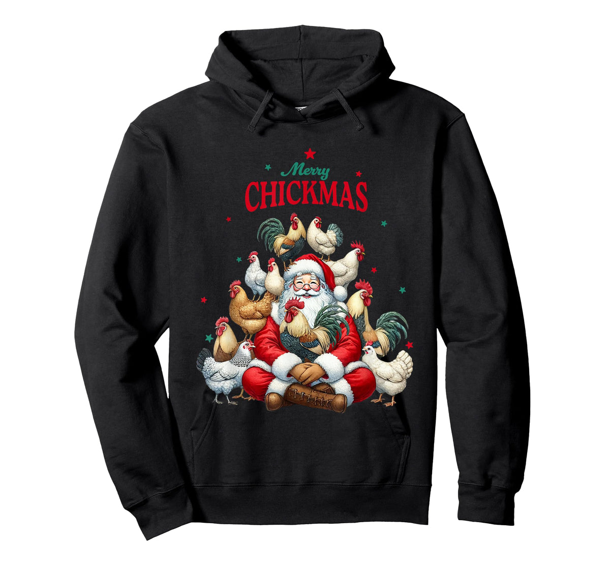 Funny Christmas Chicken Merry Chickmas T-Shirt