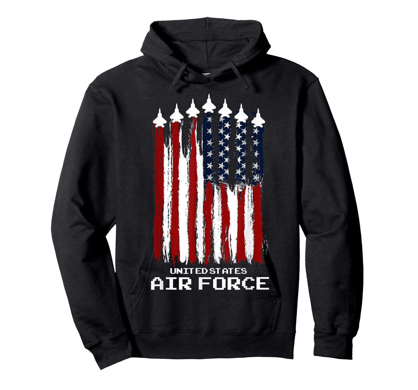 Vintage US Air Force Veterans USA American Flag 4th of July T-Shirt