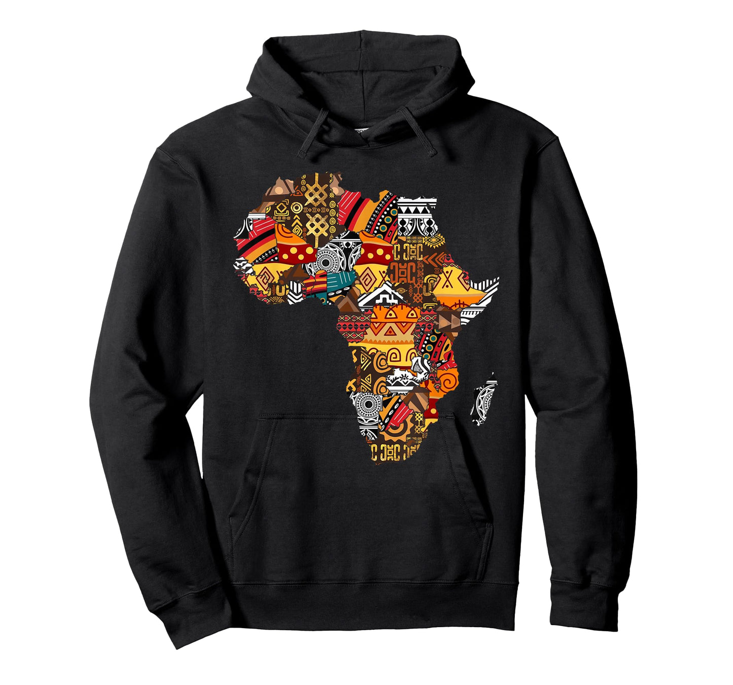 African Native Pride Funny Africa Map Heritage Pattern Gift T-Shirt Small