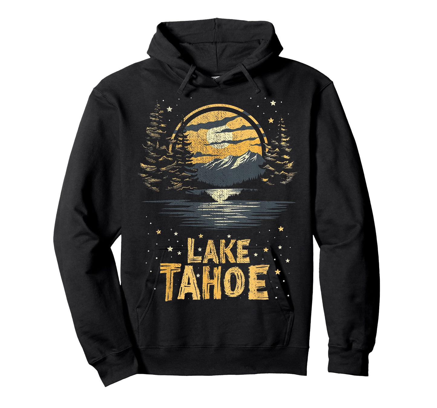 Lake Tahoe -California Mountain Vintage Men Women Kids Retro T-Shirt