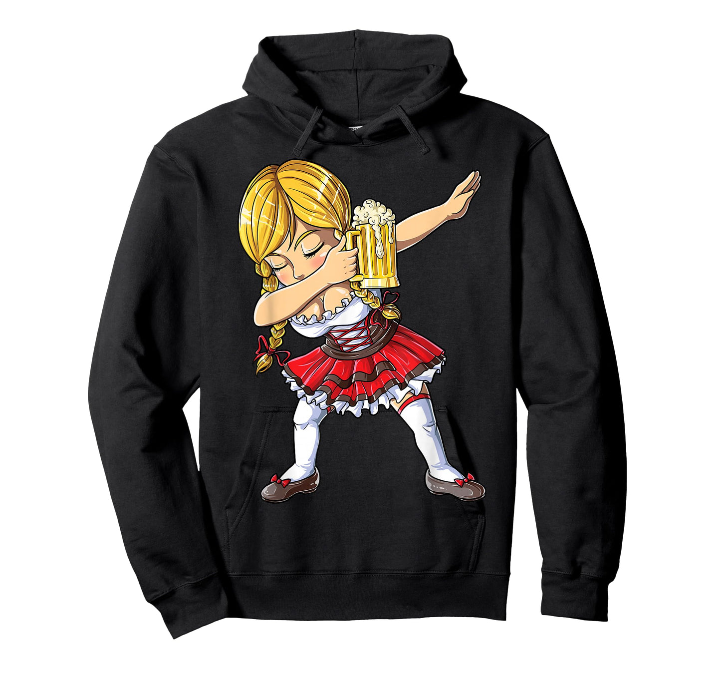 Dabbing German Girl T Shirt Oktoberfest Women Dirndl Beer T-Shirt