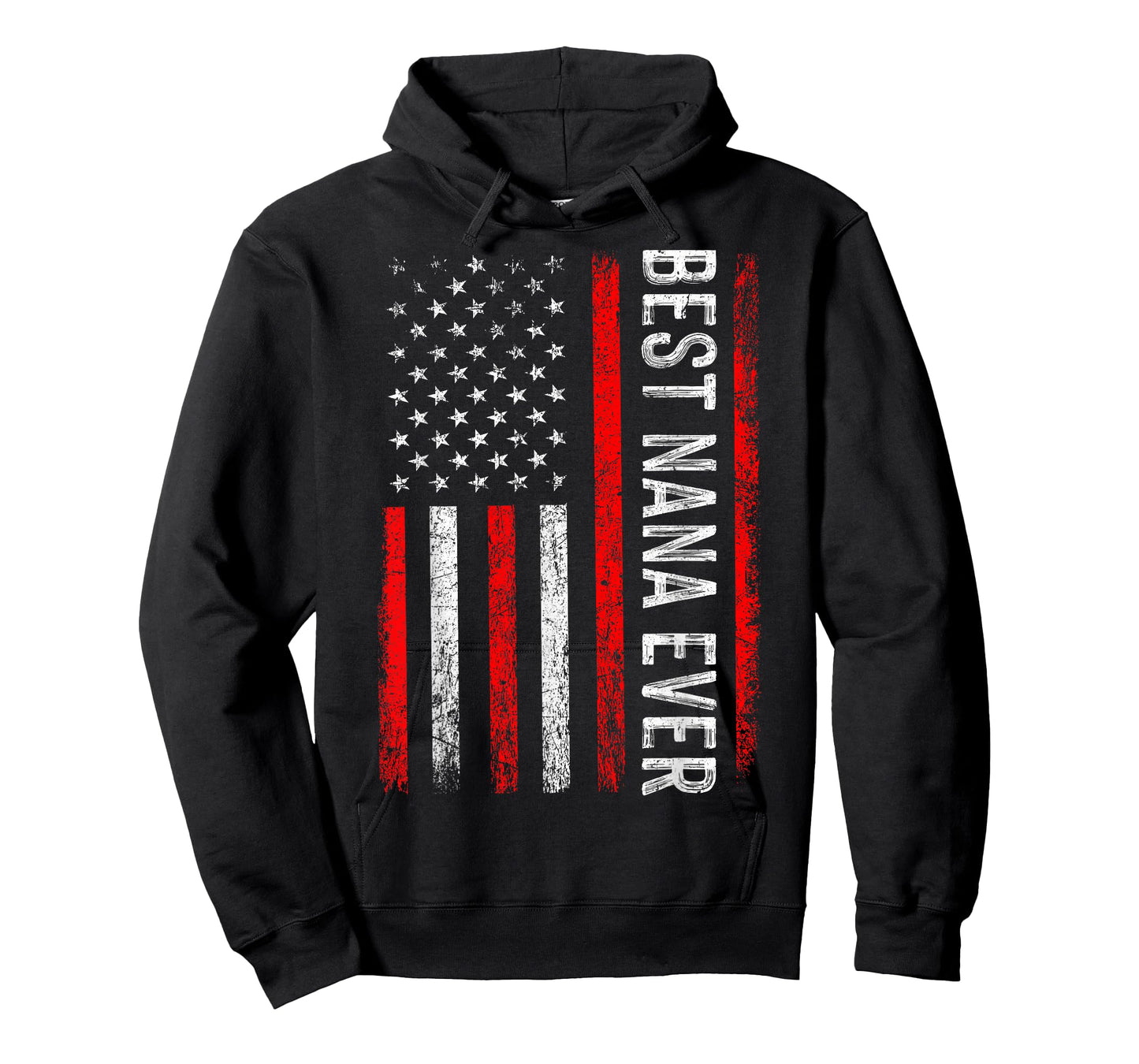 Best Nana Ever USA Flag Patriotic Grandmother 4th of July T-Shirt
