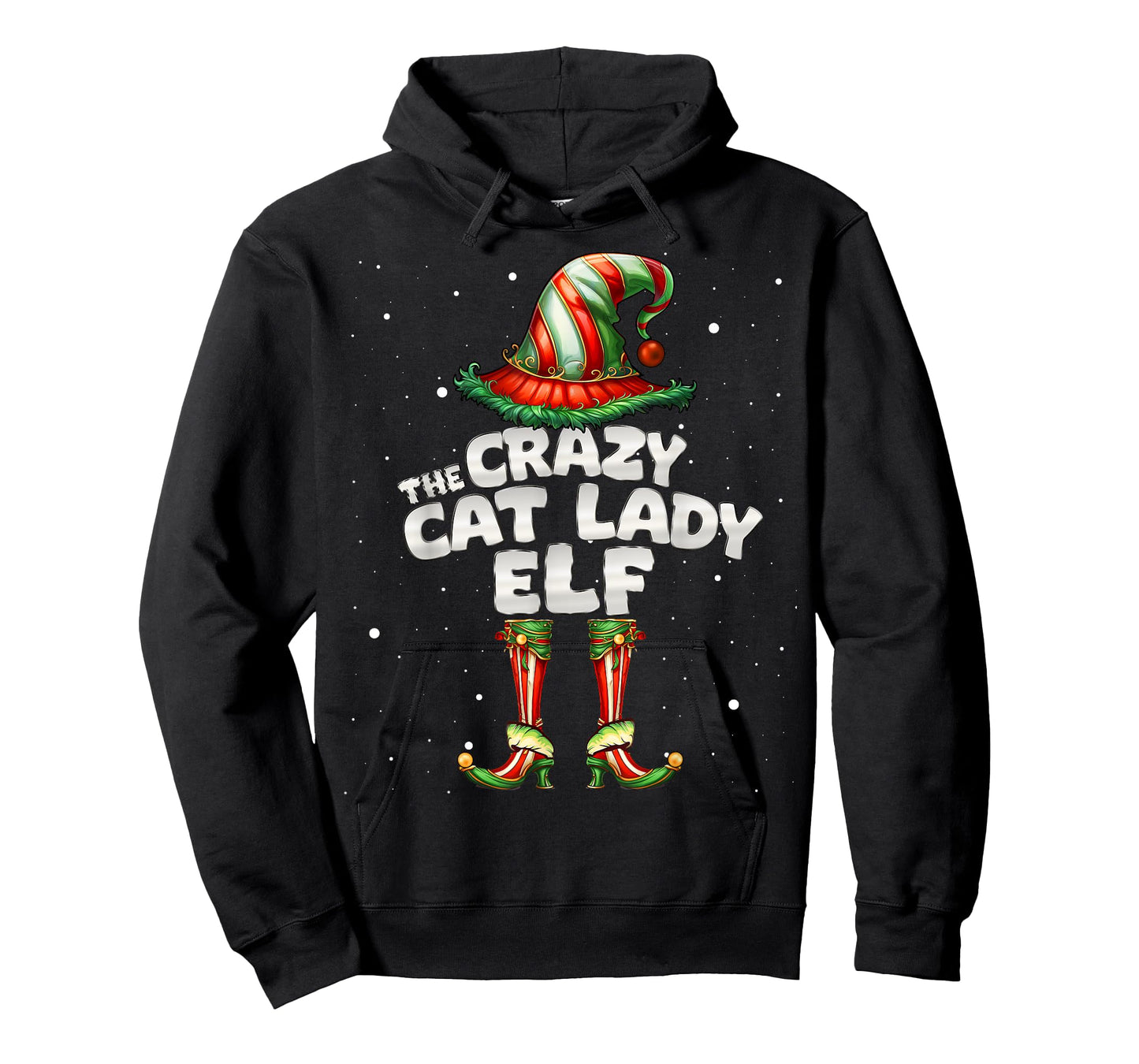 The Crazy Cat Lady Elf Family Matching Group Christmas T-Shirt