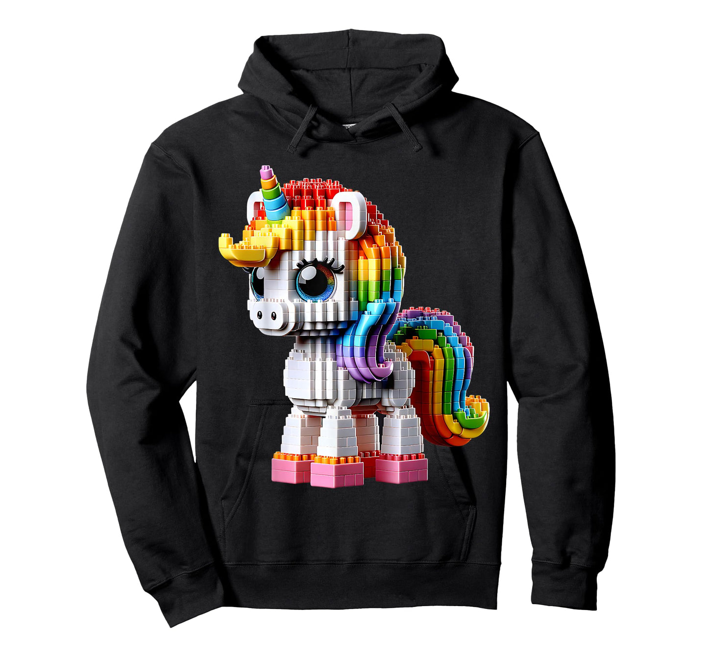 Unicorn Master Builder Bricks Art Block Building Girls T-Shirt