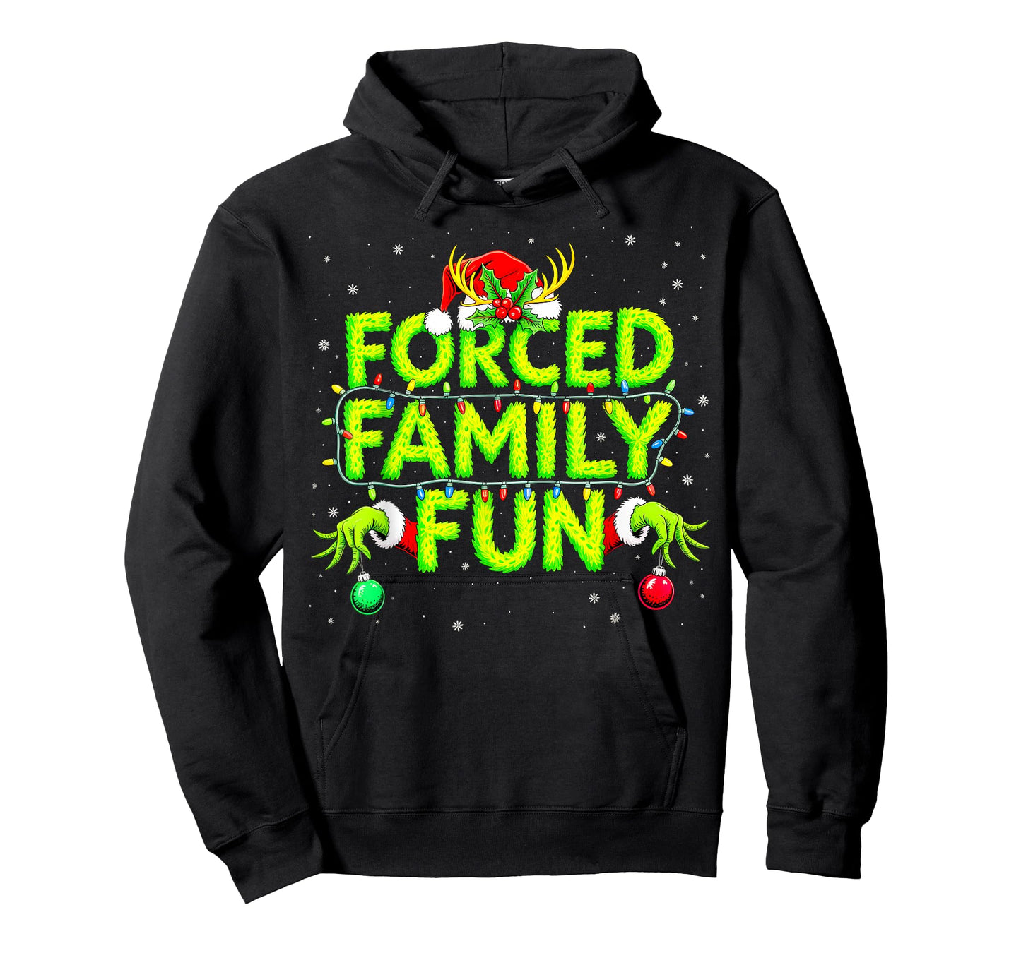 Forced Family Fun Christmas Shirts Matching Family Pajama T-Shirt