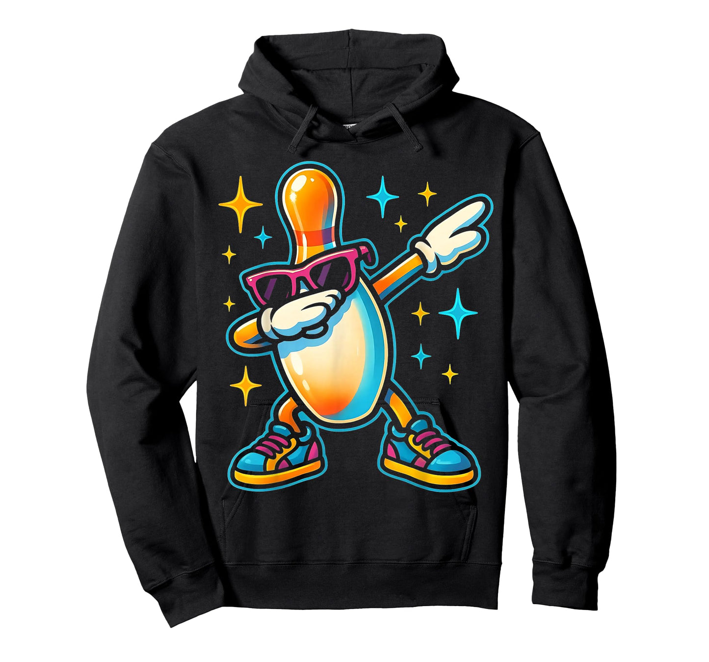 Bowling Pin Dabbing Sunglasses Bowler Player Kids Boys Men T-Shirt