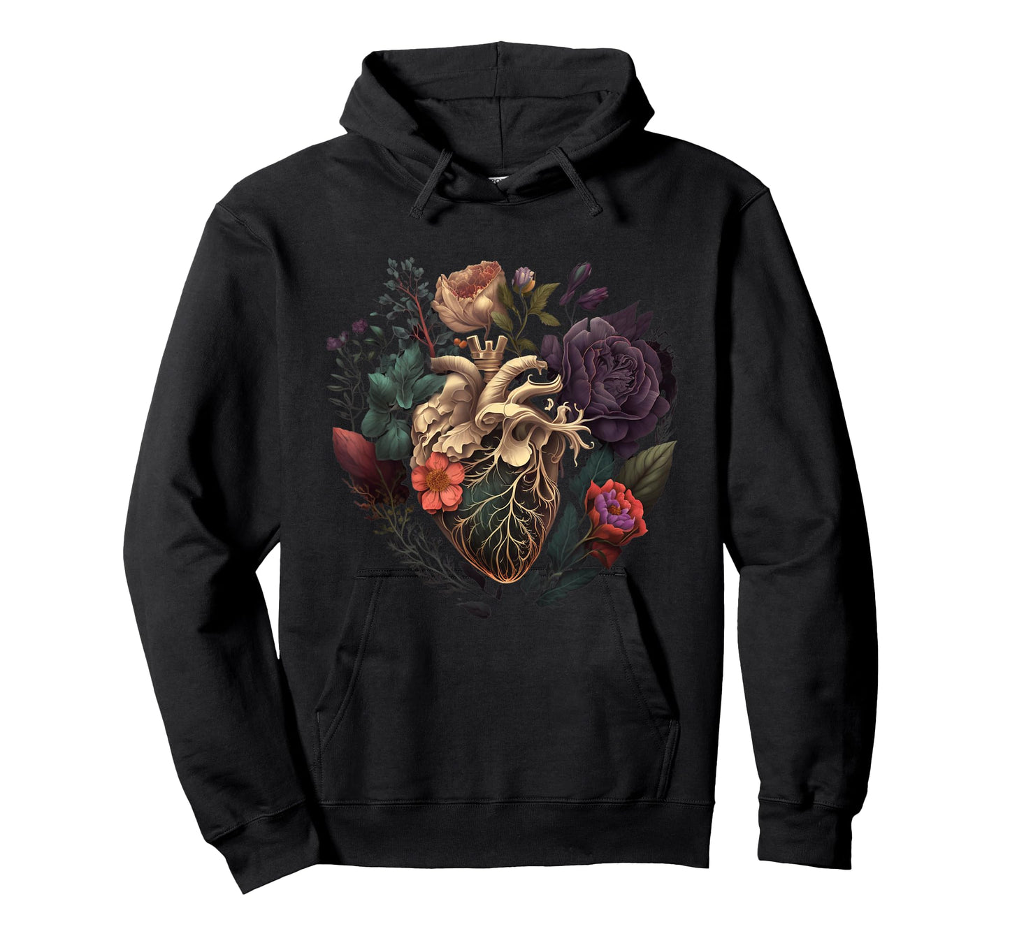 Anatomical Heart and Flowers for Your Love T-Shirt