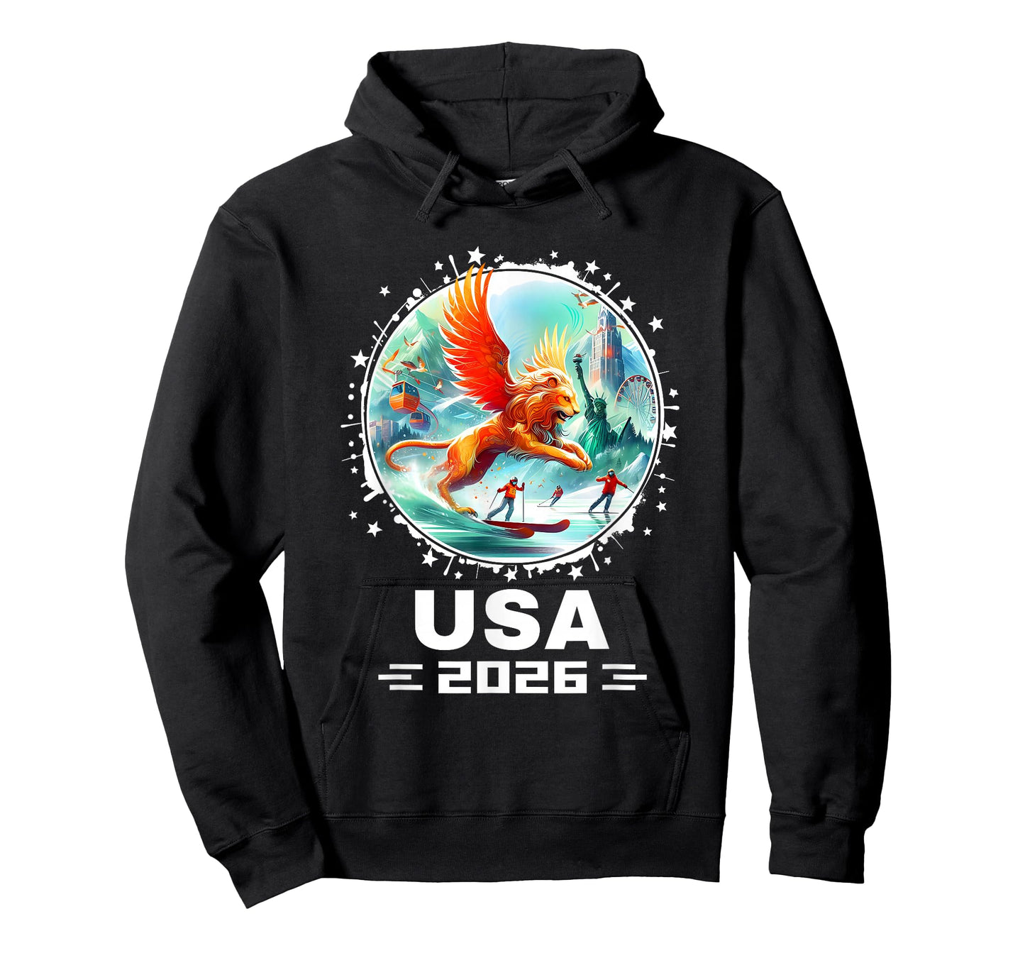 USA 2026 Go United States Winter Sports USA Team 2026 USA T-Shirt