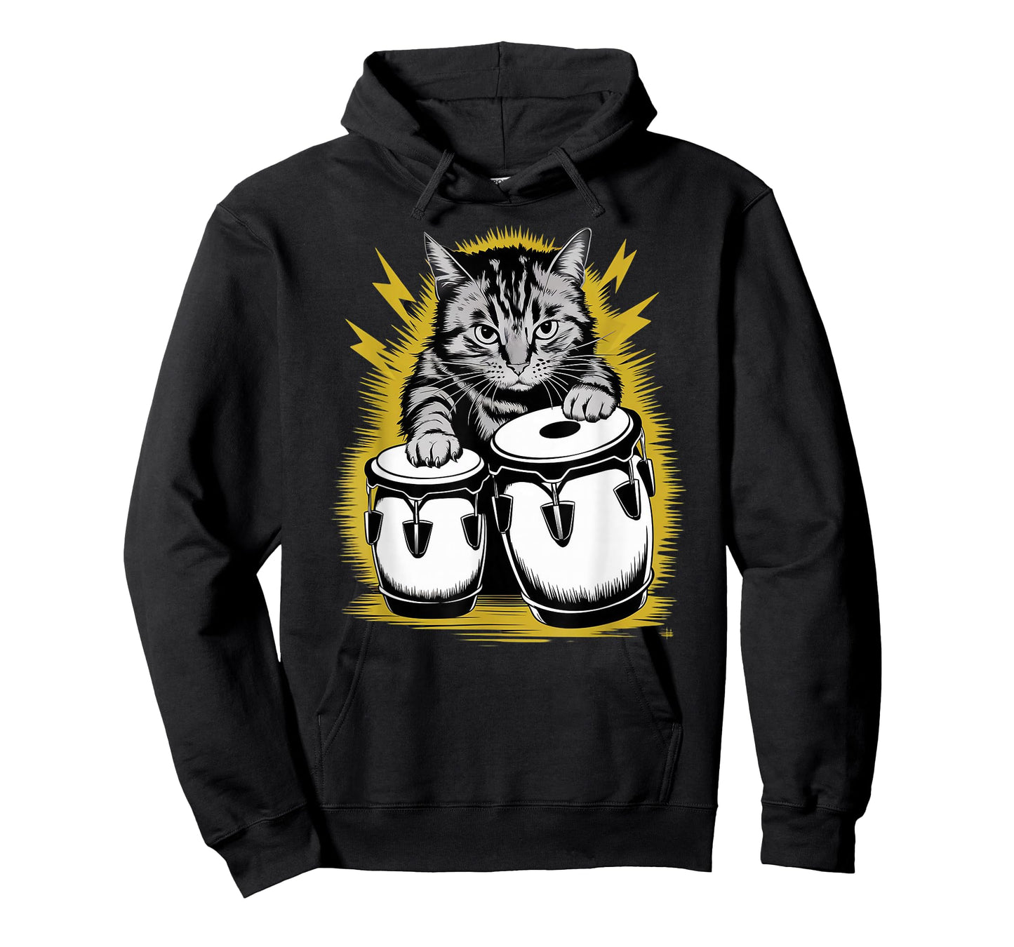 Rockstar Conguero Cat on Cat Congas T-Shirt
