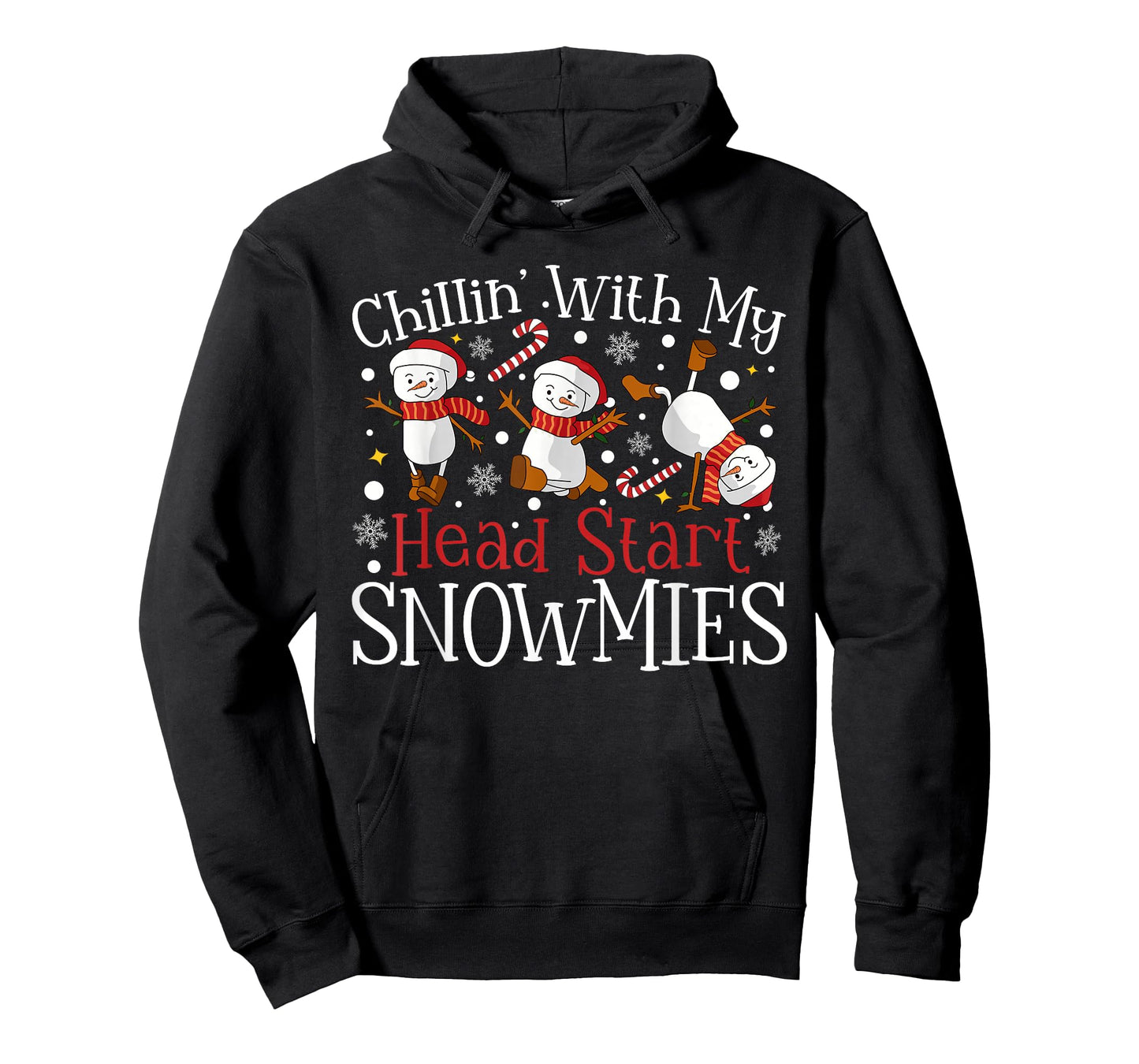 Chillin' With My Head Start Snowmies Teacher Christmas Kids T-Shirt