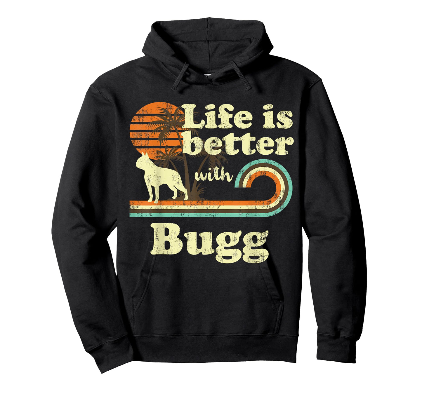 Life Better Bugg Vintage Dog Mom Dad T-Shirt