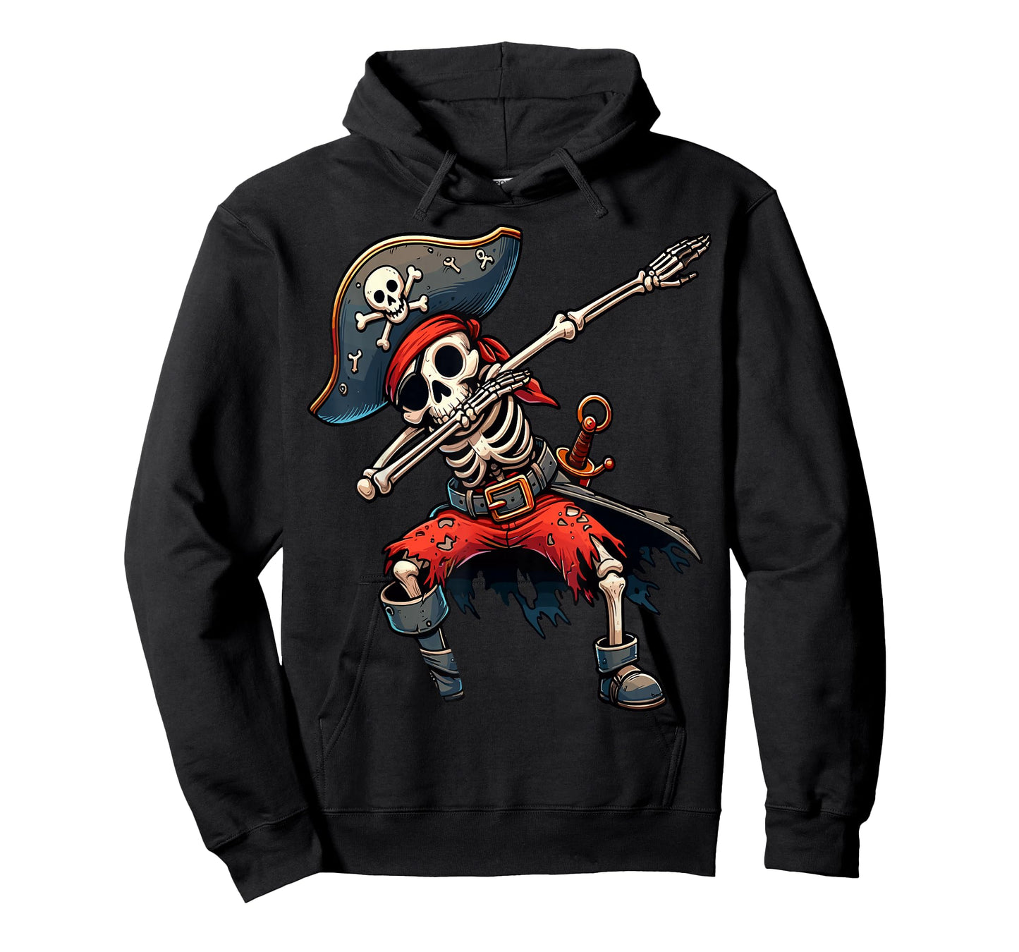 Dabbing Skeleton Pirate Kids T-Shirt