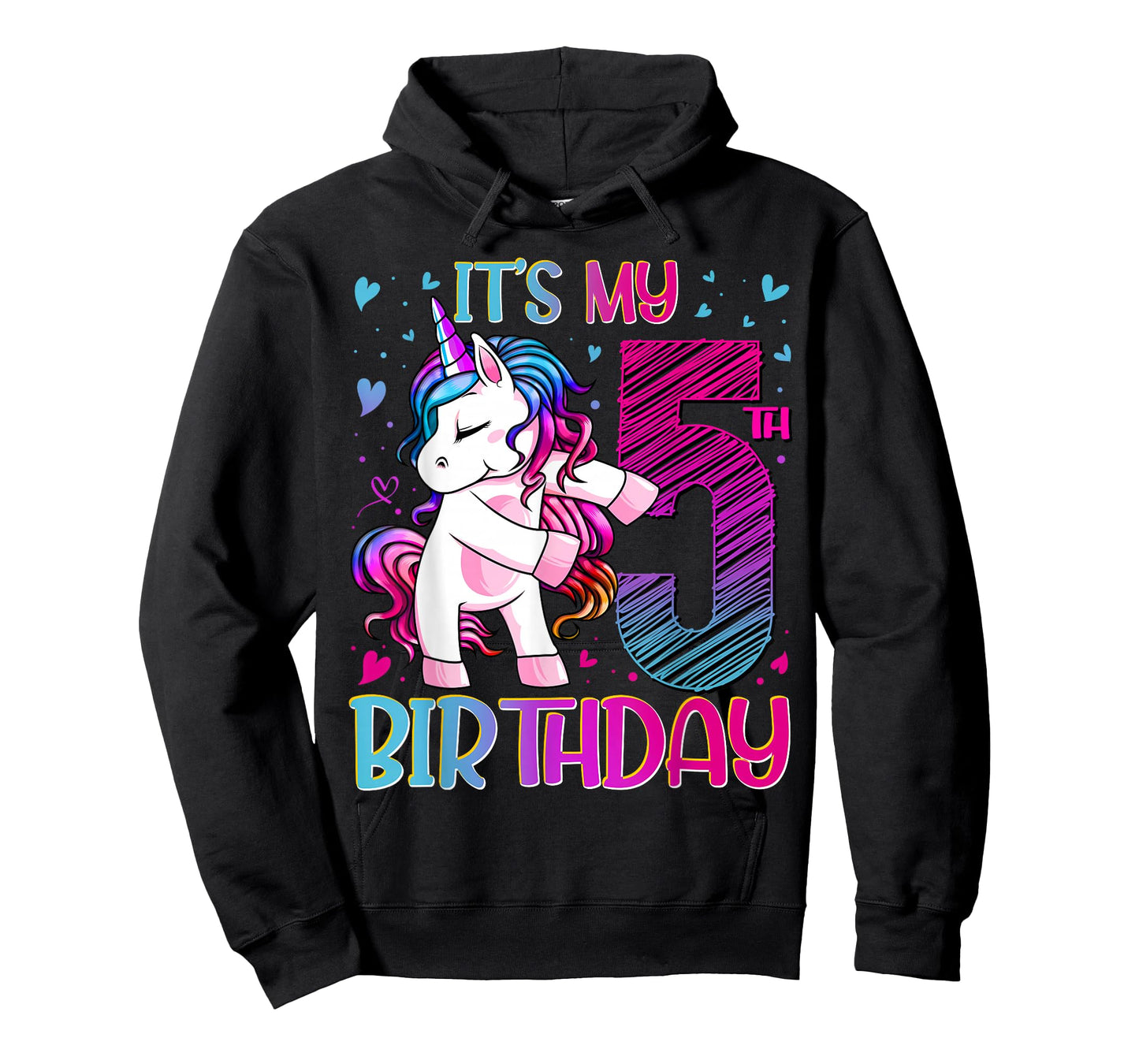 5 Year Old Gifts Unicorn Flossing 5th Birthday Girl Party T-Shirt