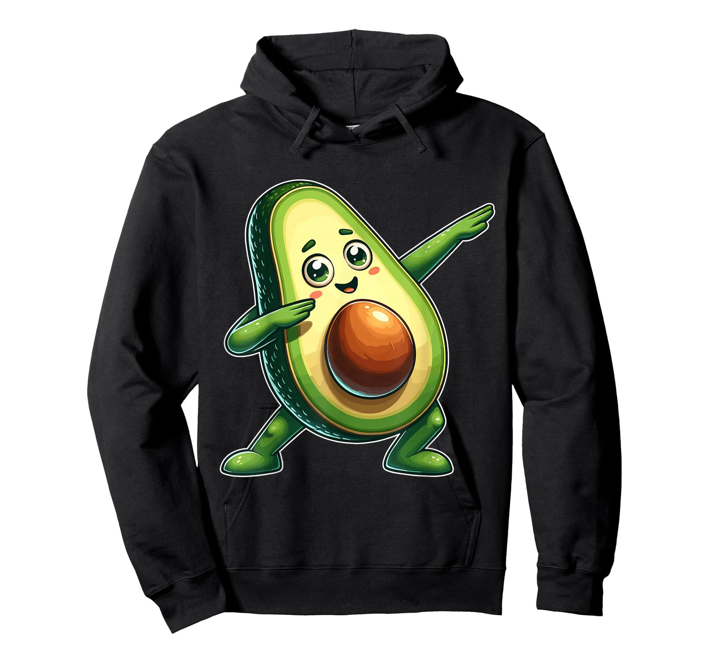 Funny Dabbing Avocado Vegan Food Lover Tee Kids Women T-Shirt