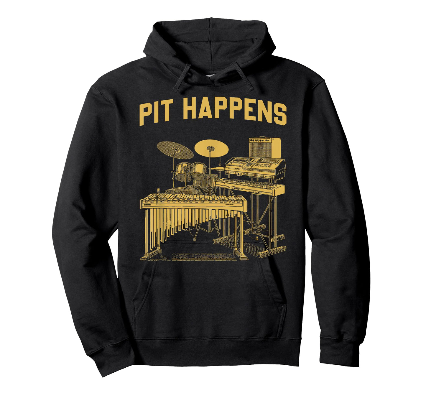 Pit Happens for Marching Band Percussion Drumline T-Shirt